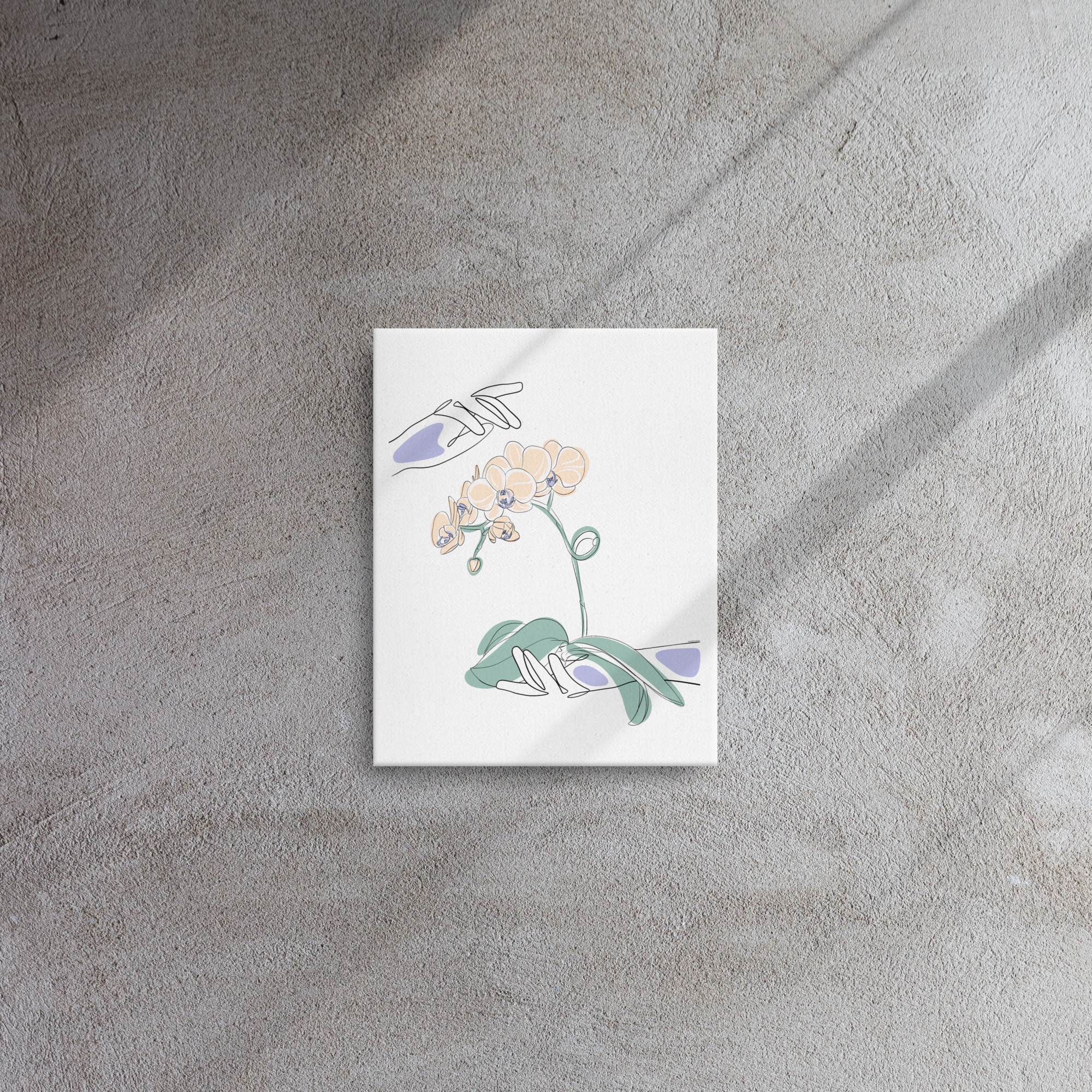 Mains Orchidées Toile fine - Image 7