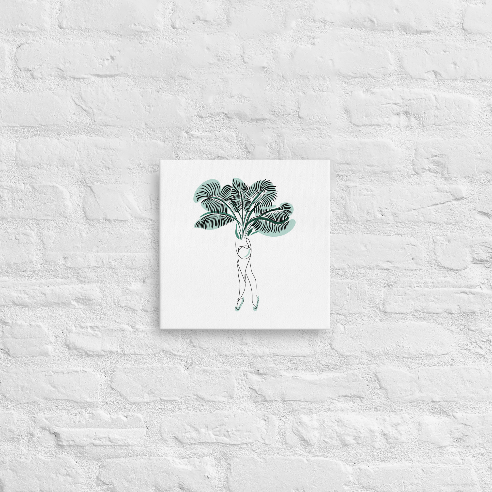 Femme Palmier Toile fine - Image 2