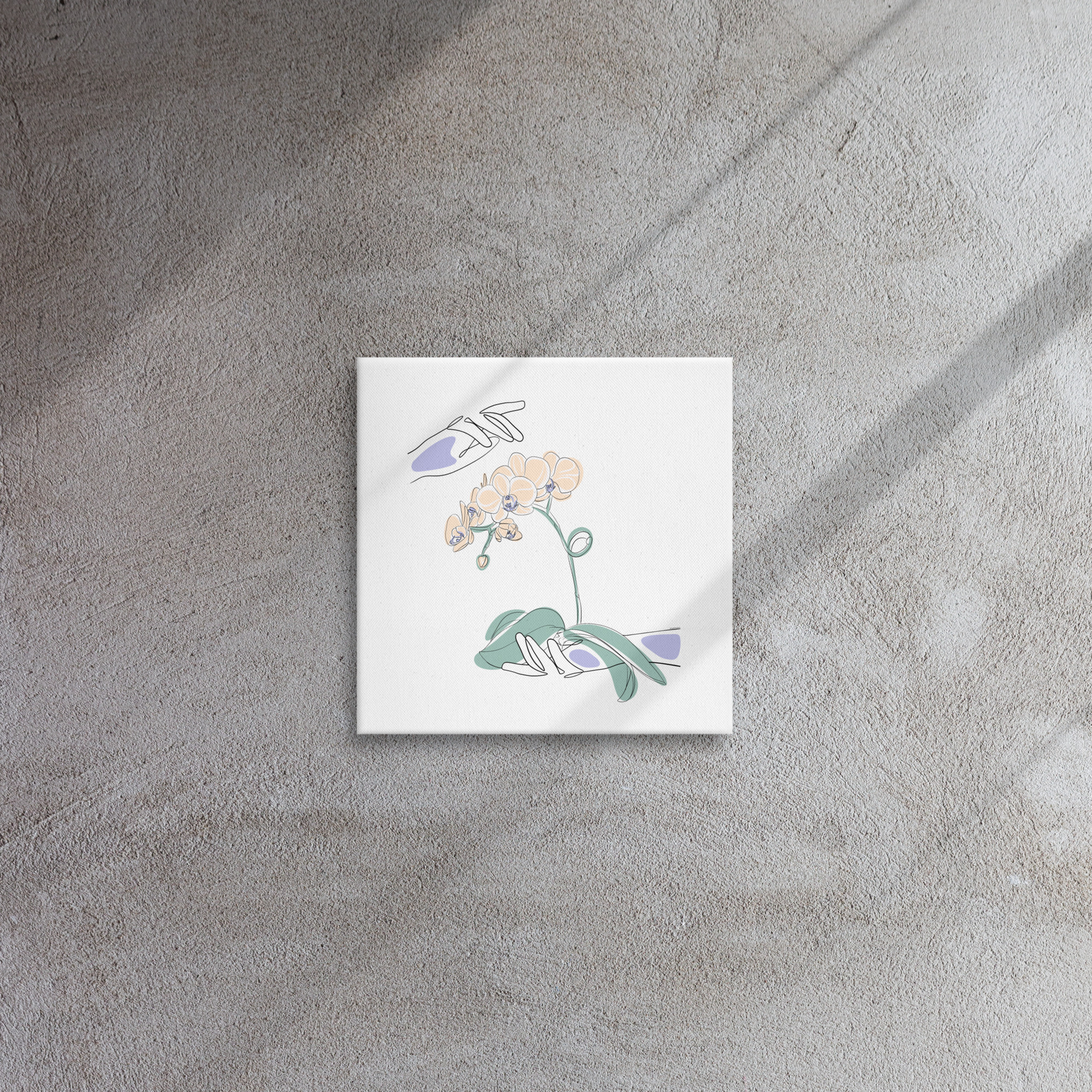 Mains Orchidées Toile fine - Image 2