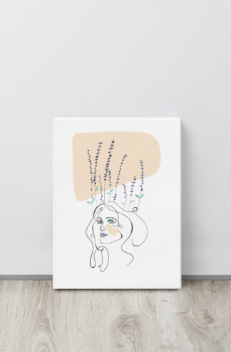 Femme Lavande Toile fine