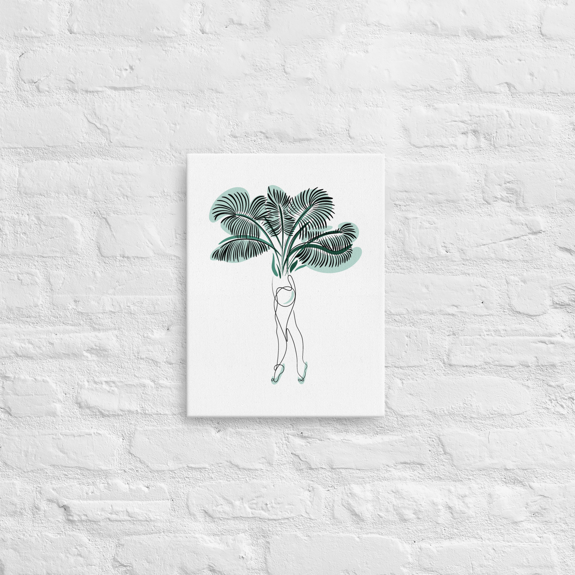 Femme Palmier Toile fine - Image 3