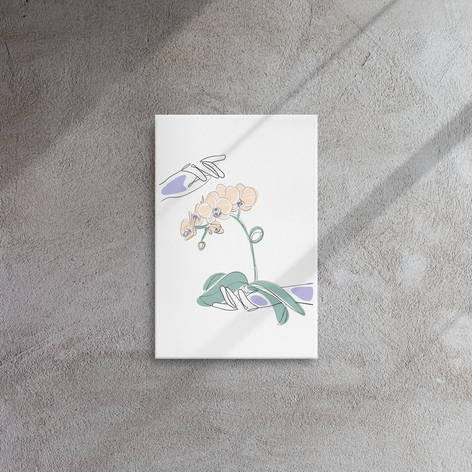 Mains Orchidées Toile fine - Image 8