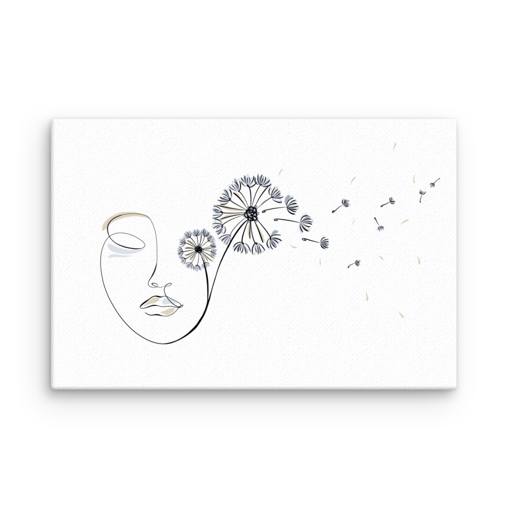 Femme Pissenlit Toile fine