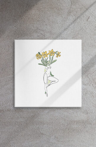 Femme Jonquille Toile fine