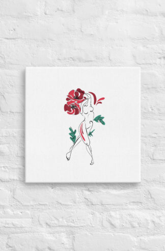 Femme Coquelicot Toile fine