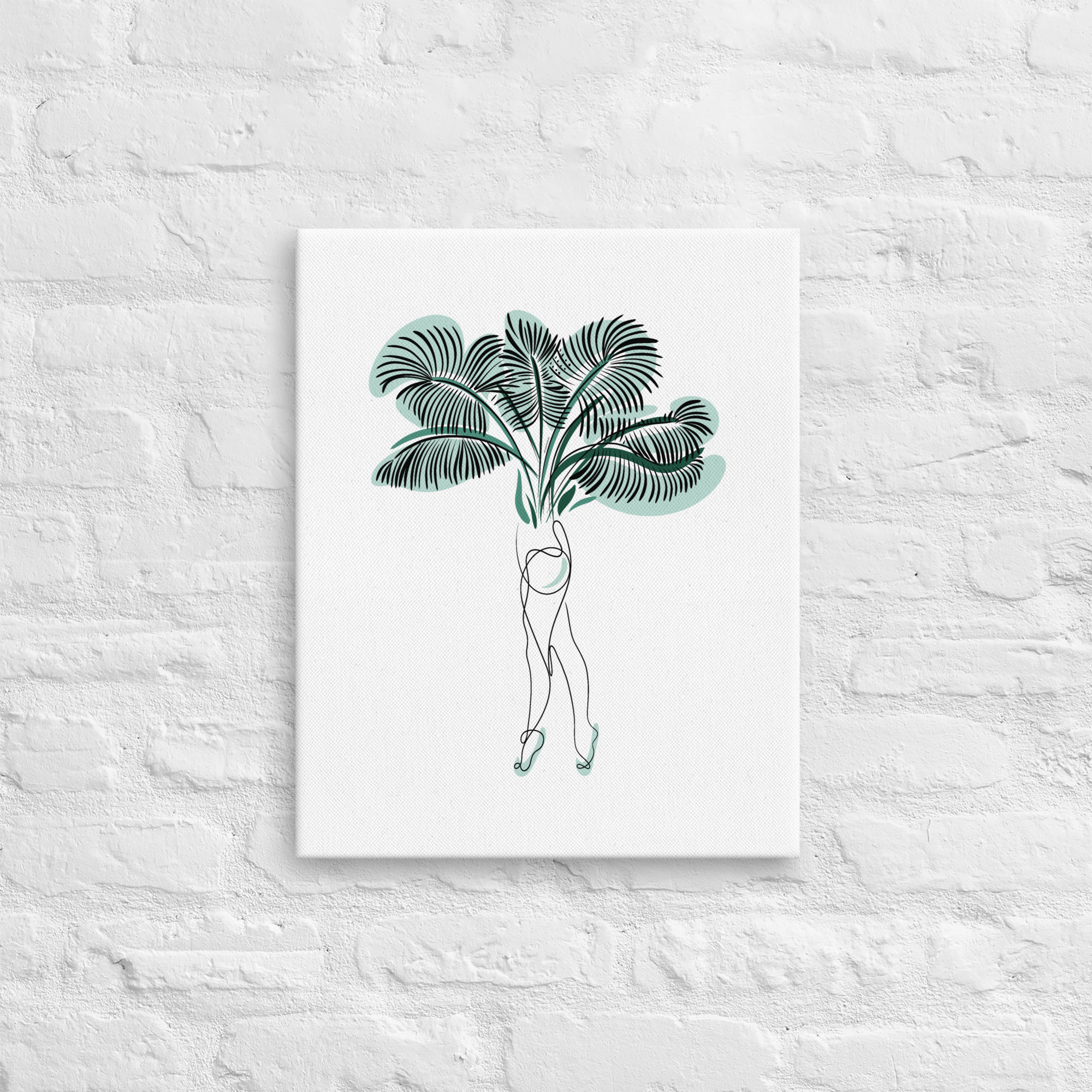 Femme Palmier Toile fine - Image 5