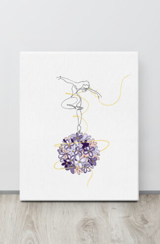 Danseuse Lilas Toile fine