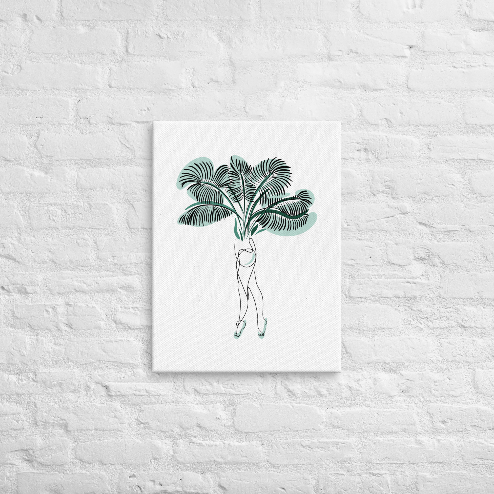 Femme Palmier Toile fine - Image 6