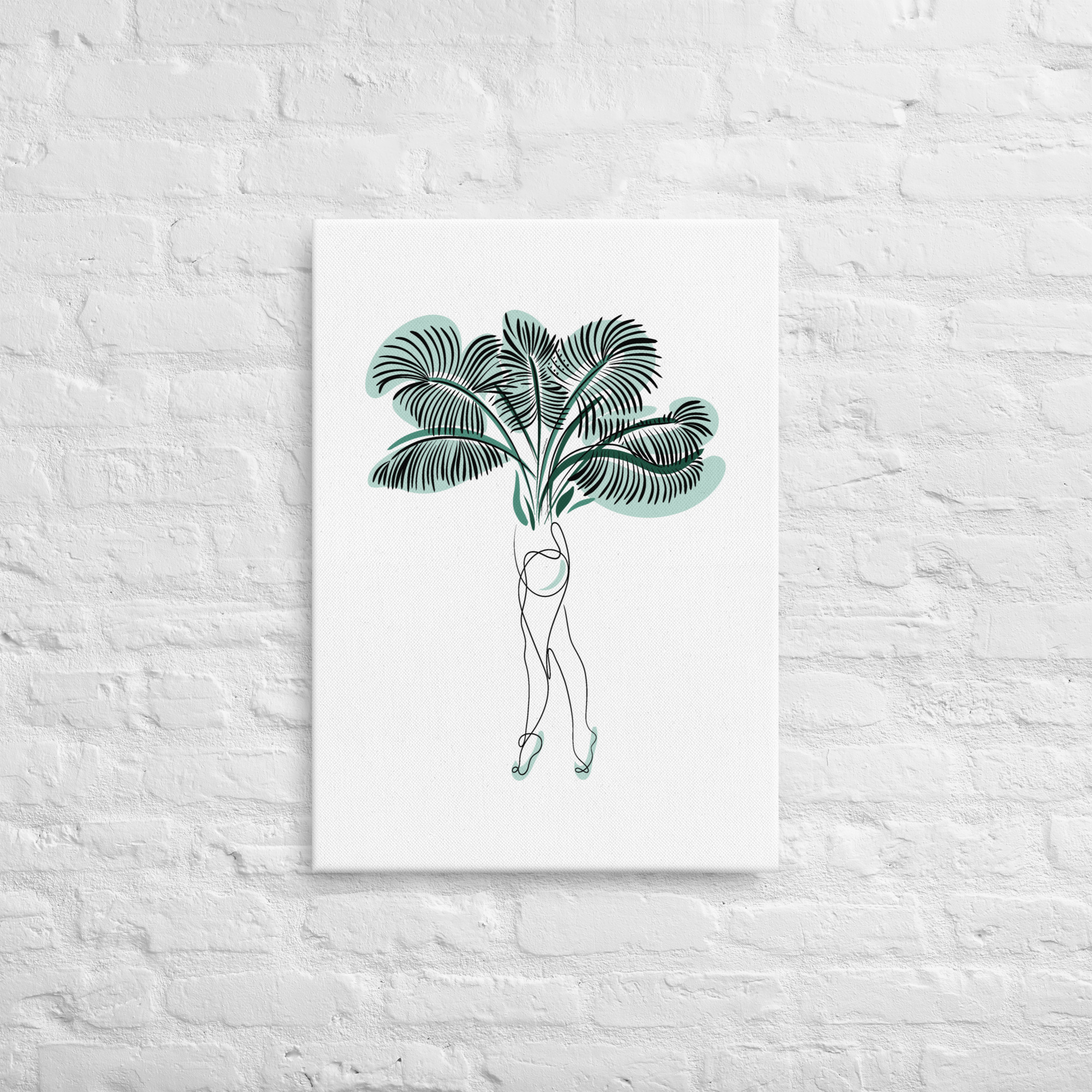 Femme Palmier Toile fine - Image 9