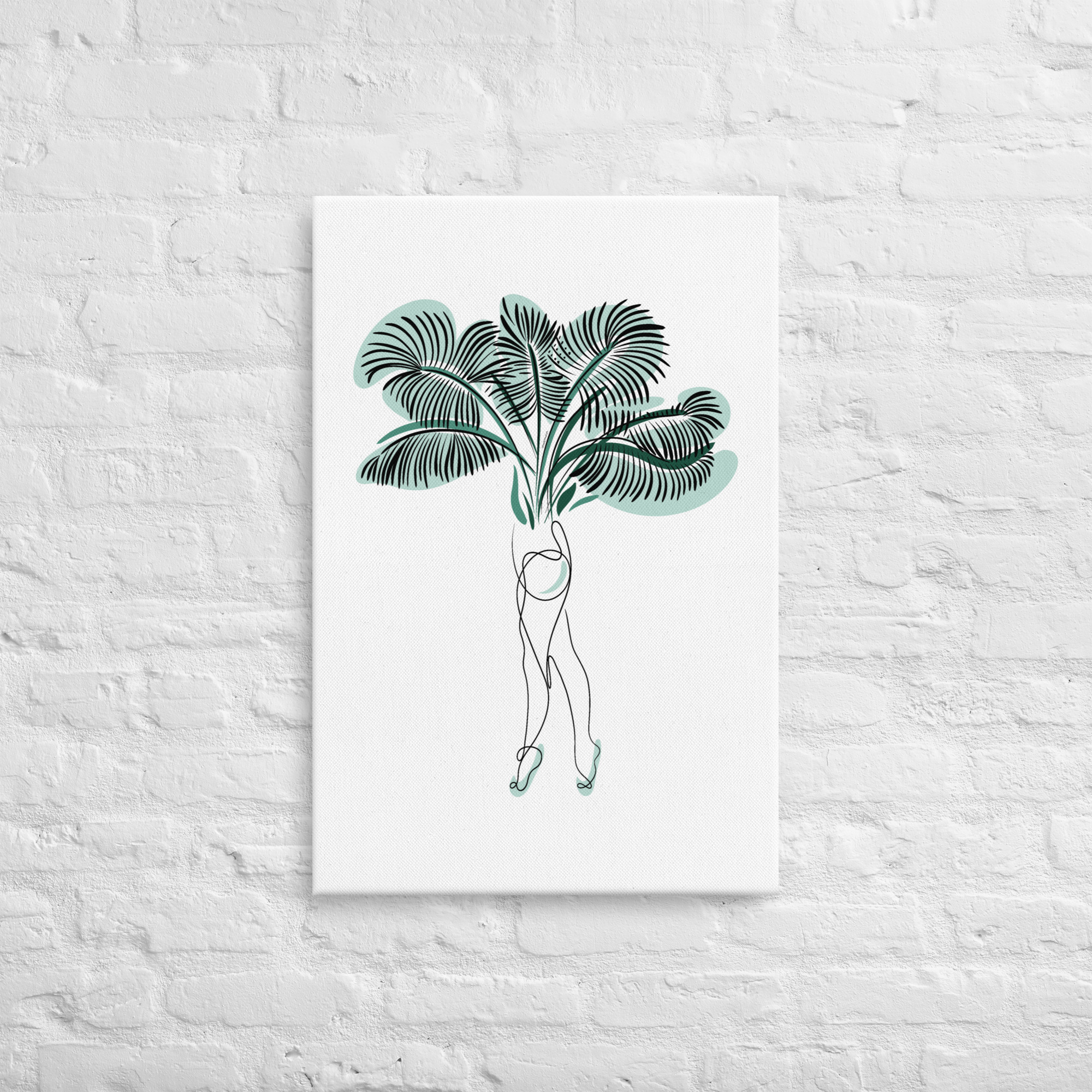 Femme Palmier Toile fine - Image 10