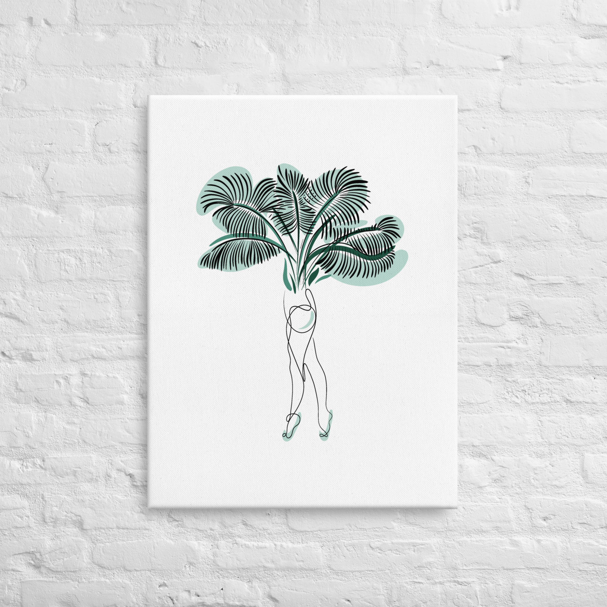 Femme Palmier Toile fine - Image 11