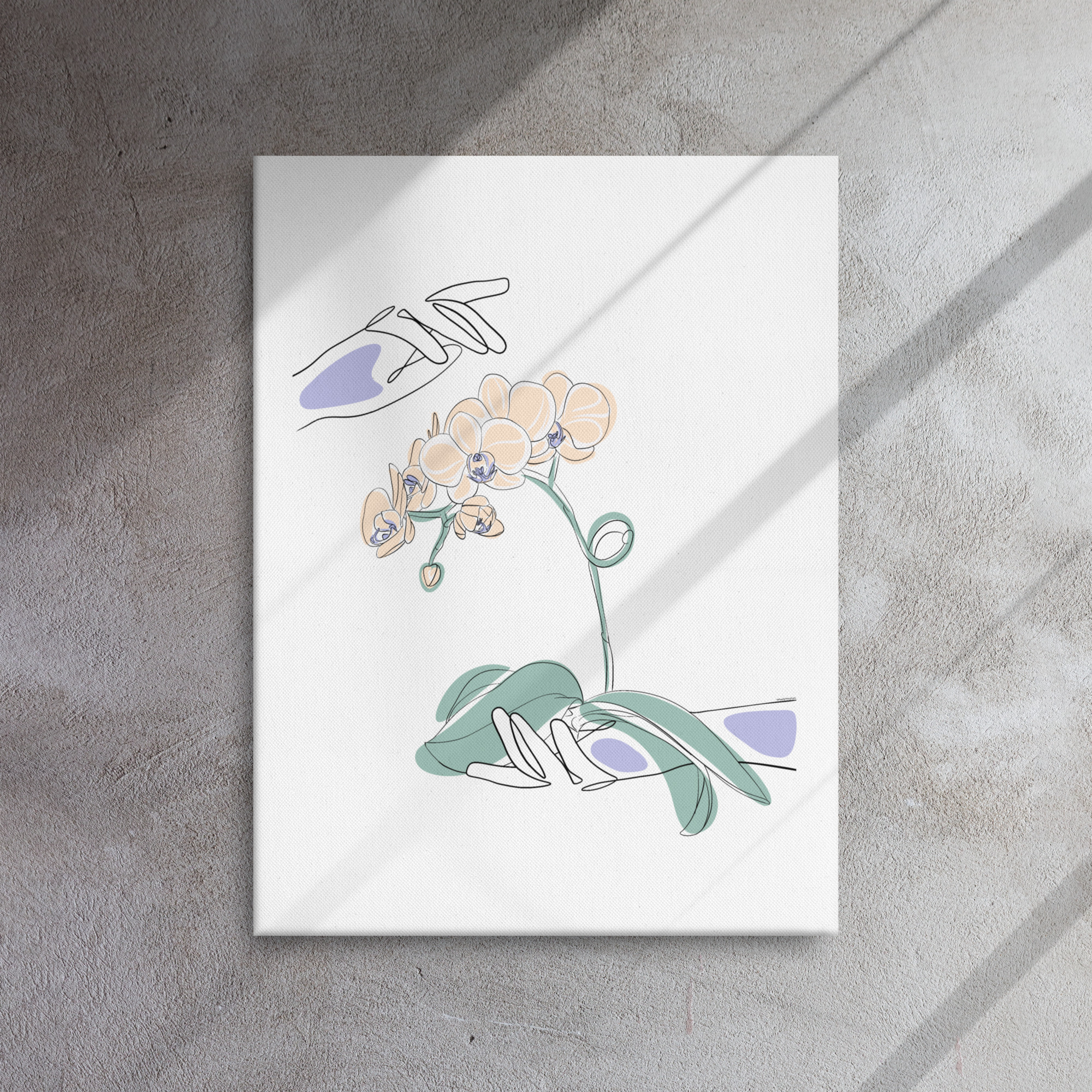 Mains Orchidées Toile fine - Image 11