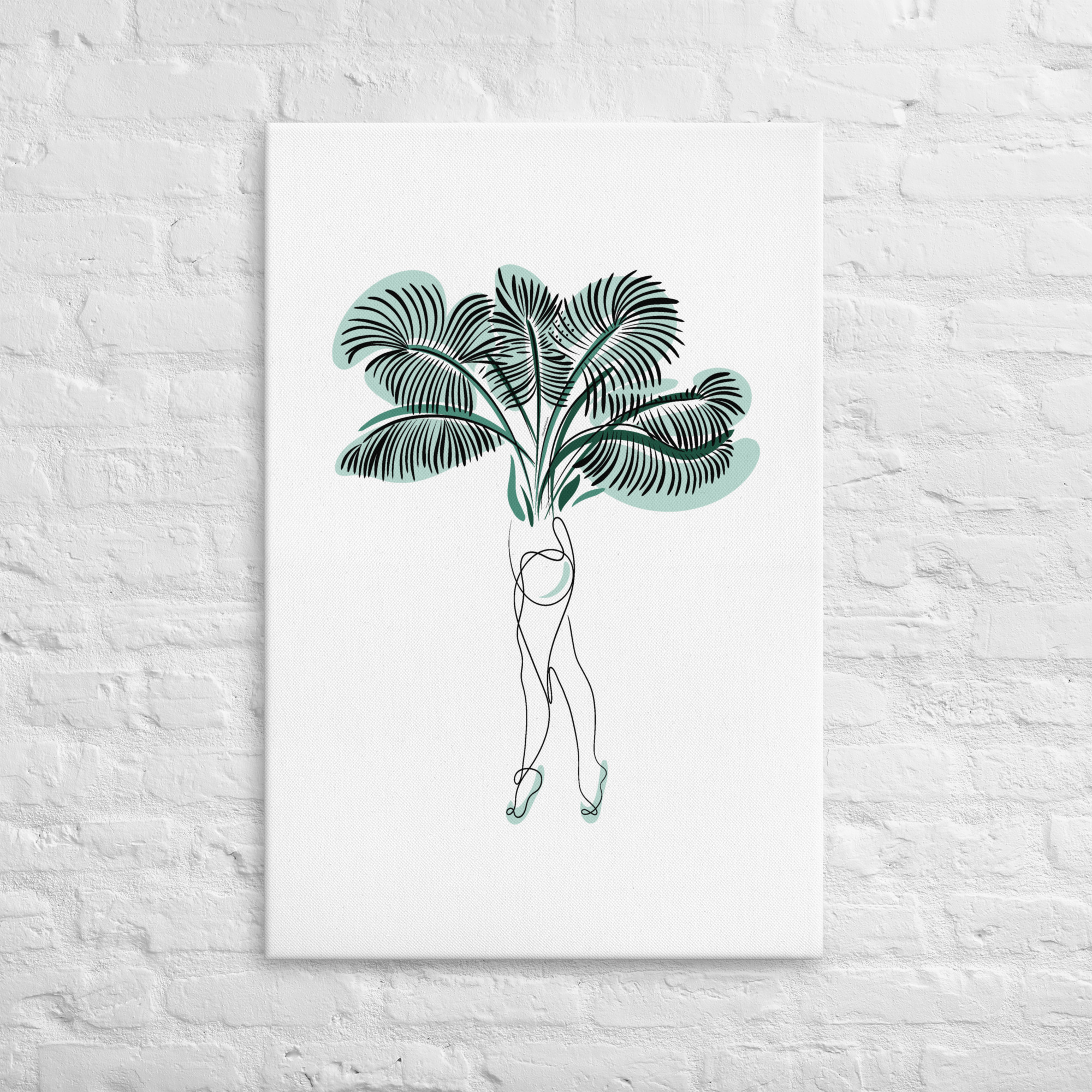 Femme Palmier Toile fine - Image 7