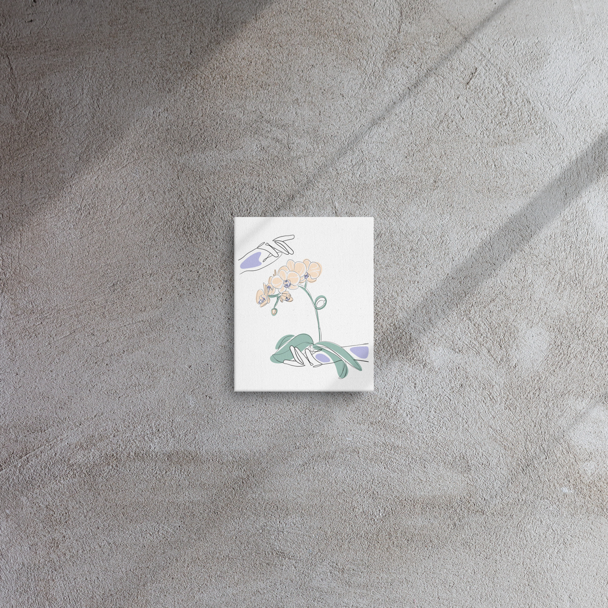 Mains Orchidées Toile fine - Image 12