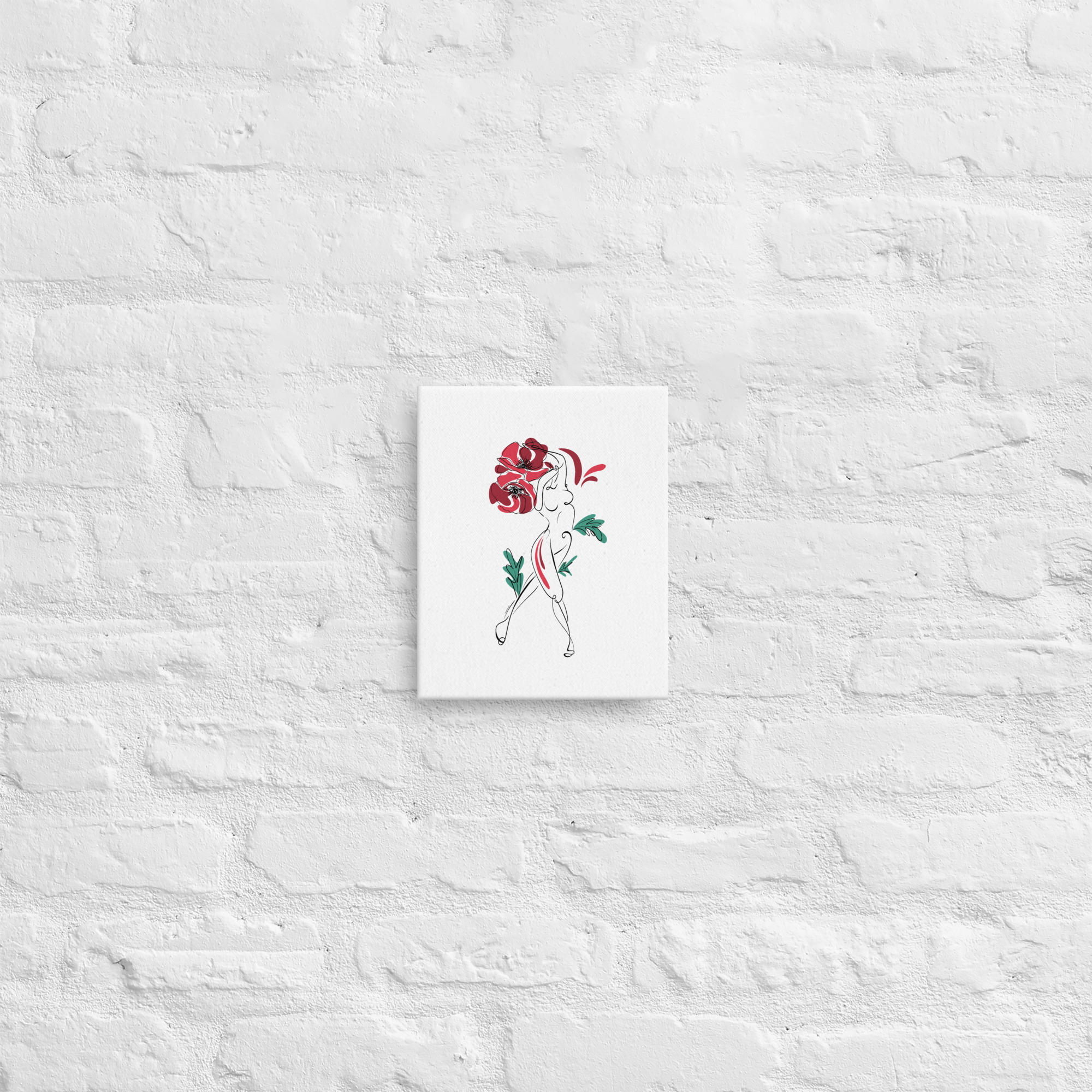 Femme Coquelicot Toile fine - Image 12