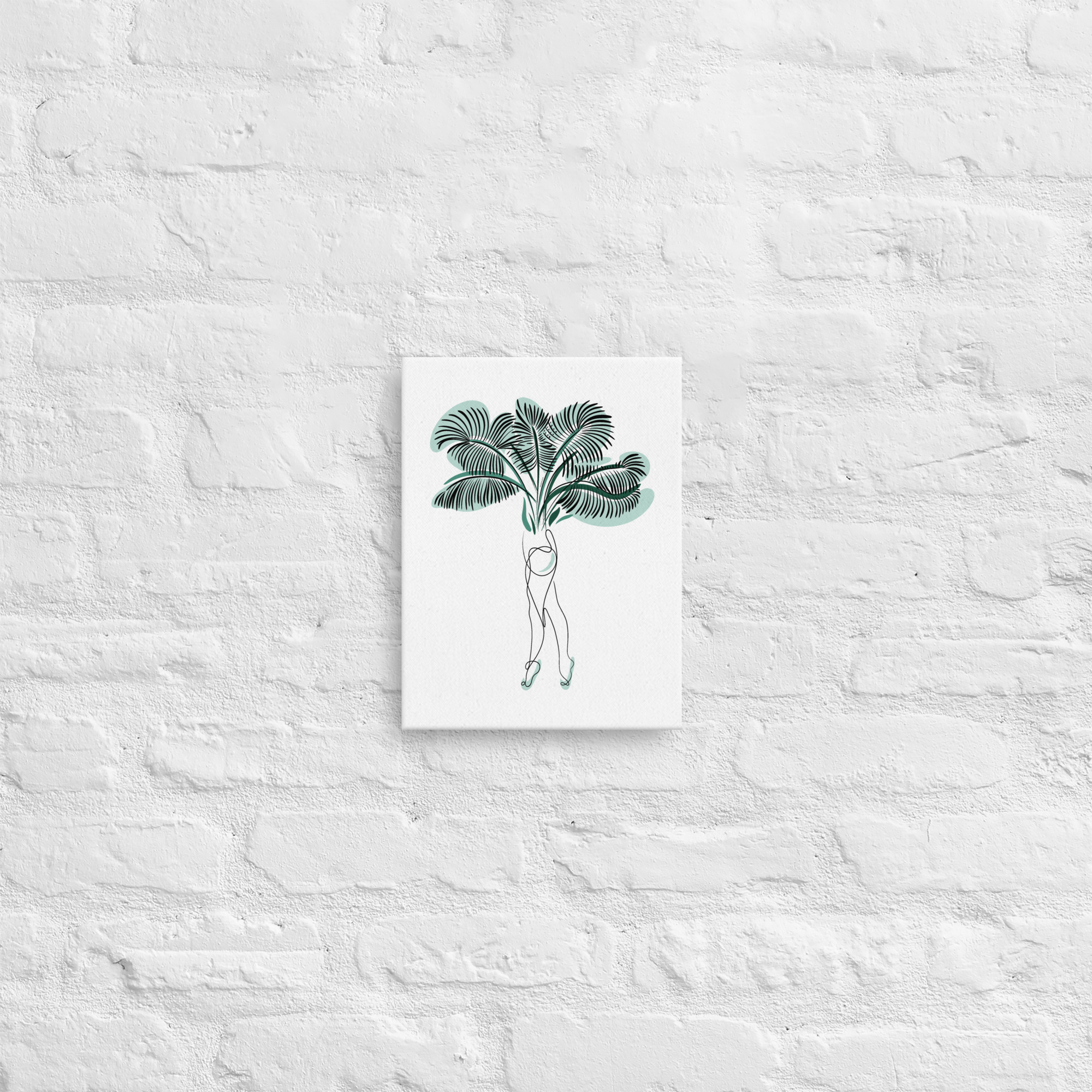 Femme Palmier Toile fine - Image 13