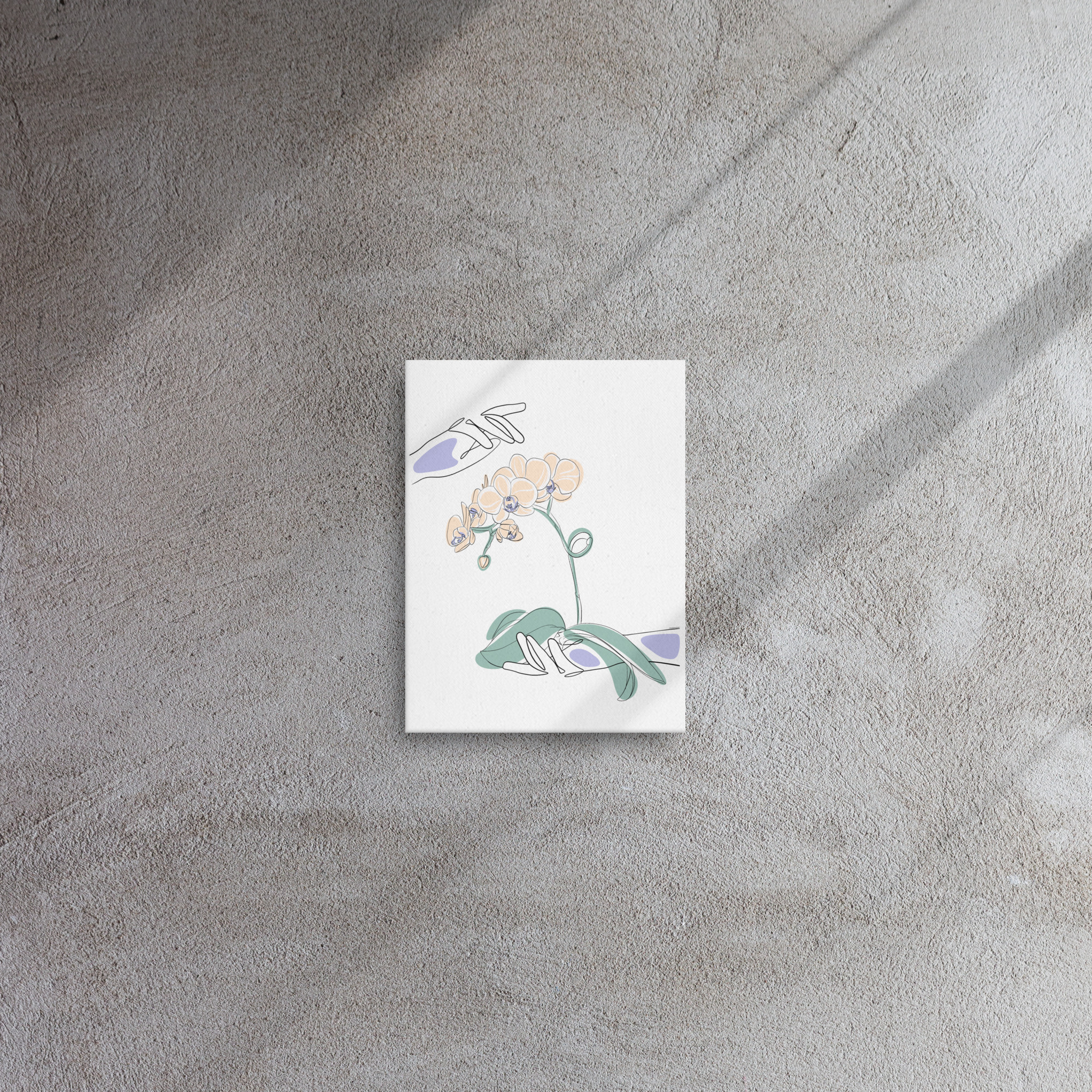 Mains Orchidées Toile fine - Image 13