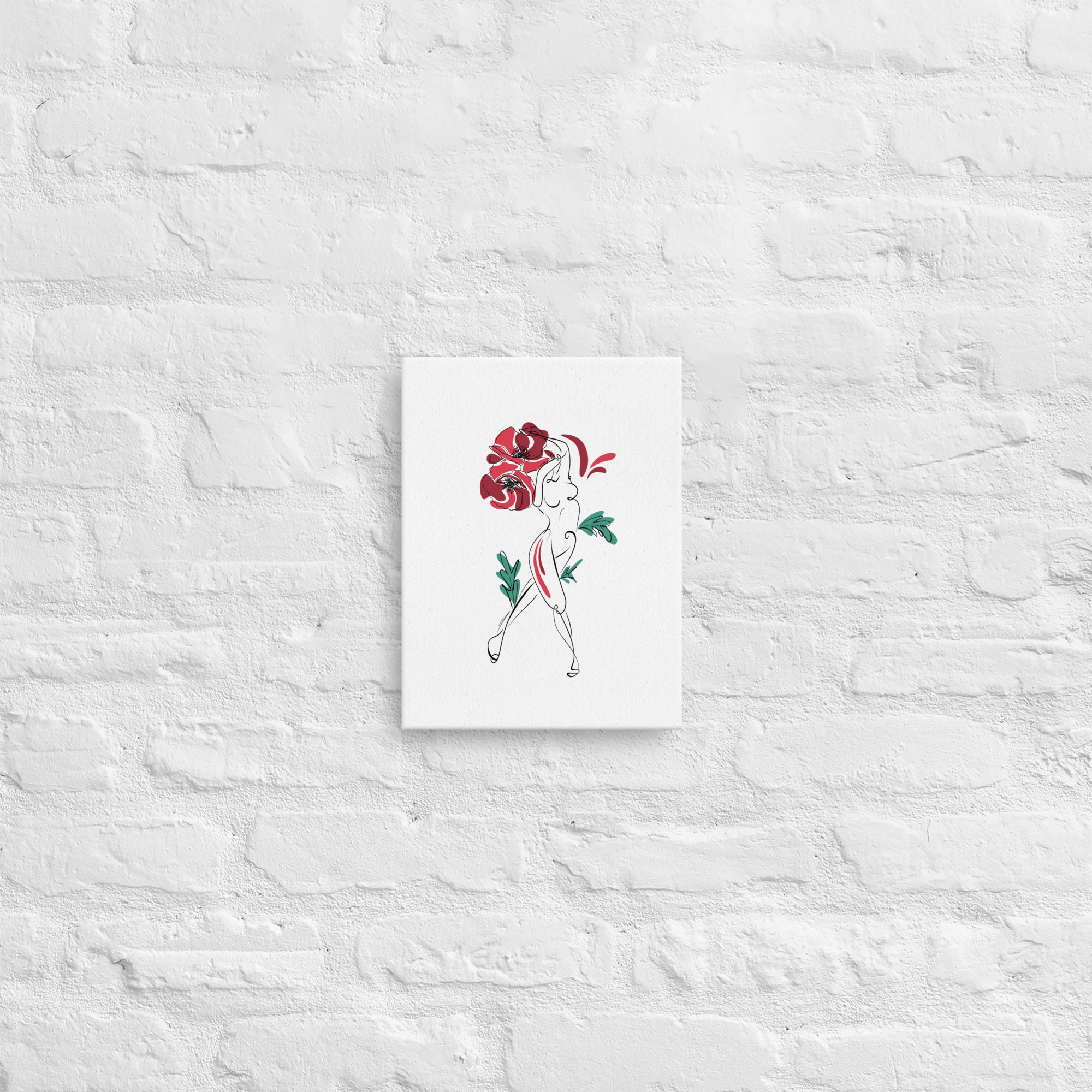 Femme Coquelicot Toile fine - Image 13