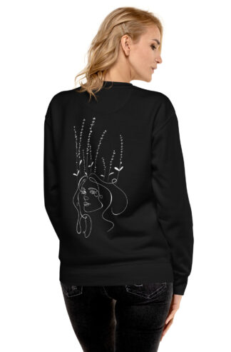 Femme Lavande NEGATIF Sweatshirt premium unisexe