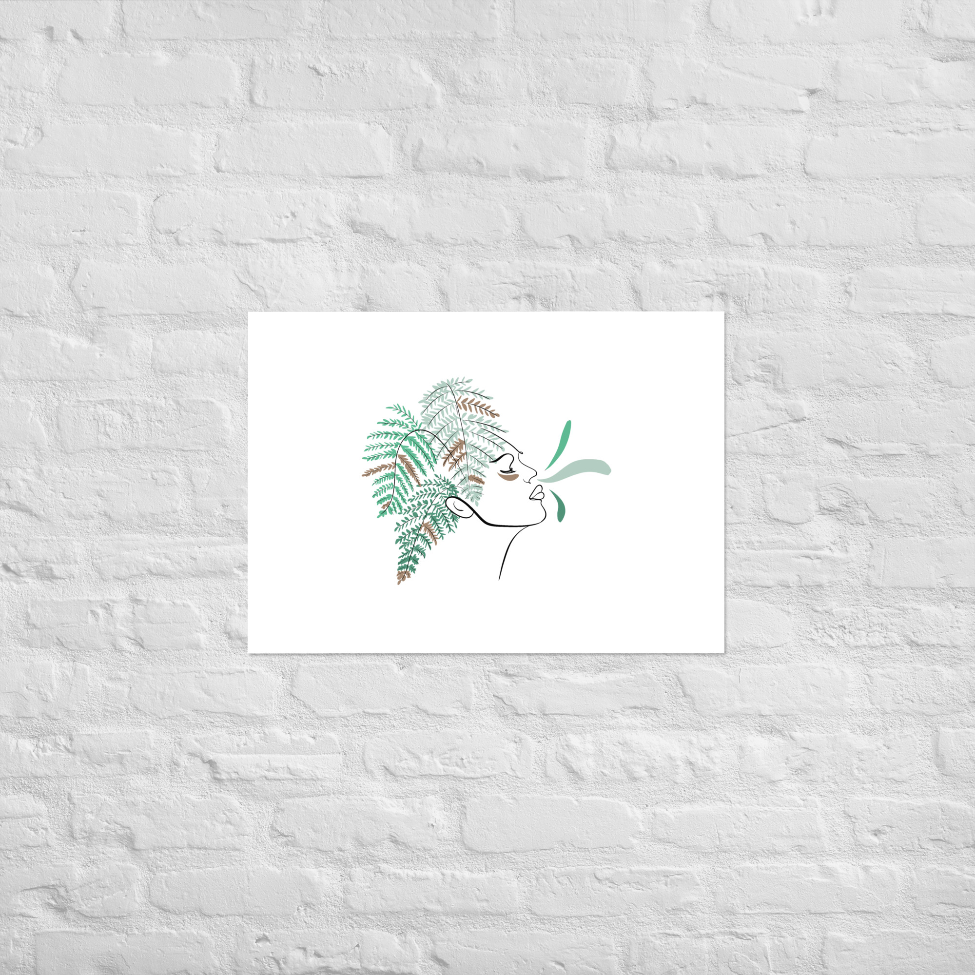 Femme Fougère Affiche - Image 6