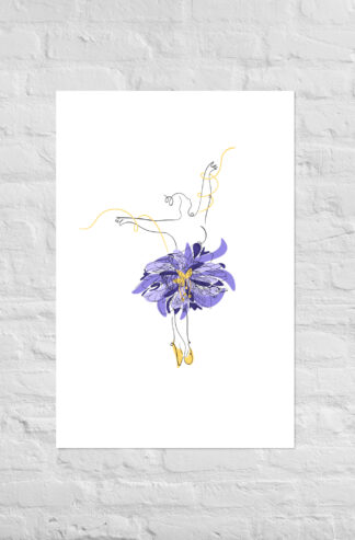Danseuse Violette Affiche