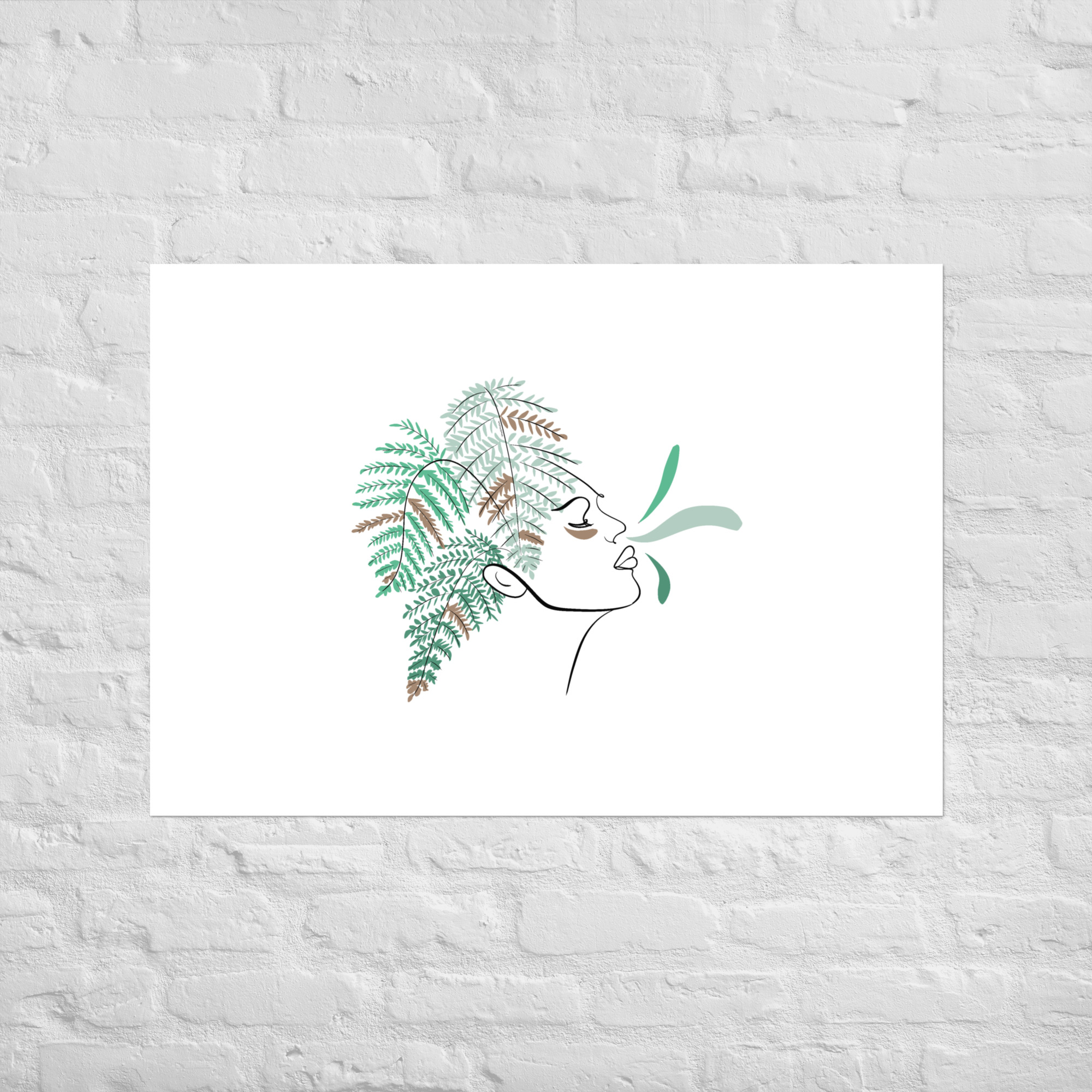 Femme Fougère Affiche - Image 7