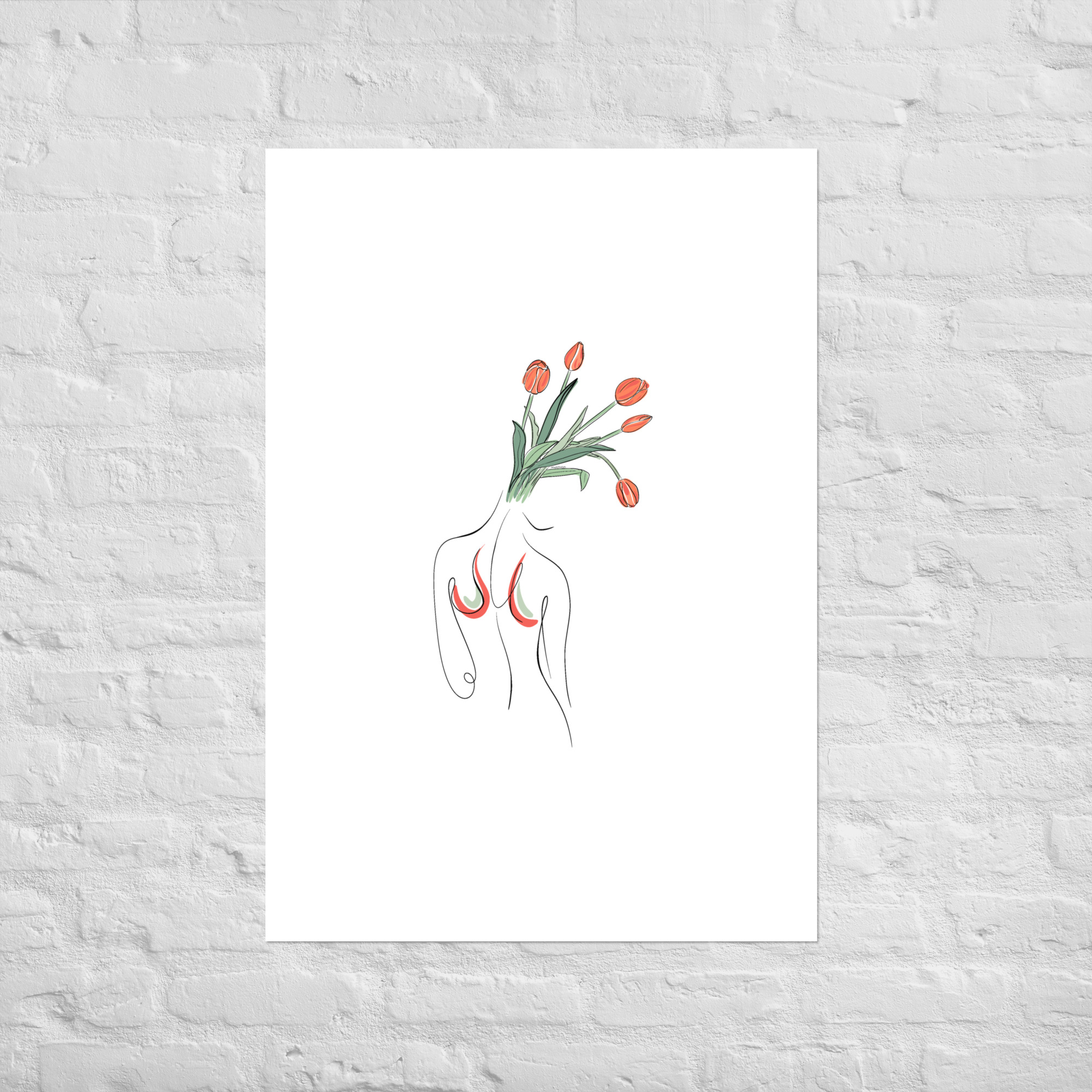 Femme Tulipe Affiche - Image 7