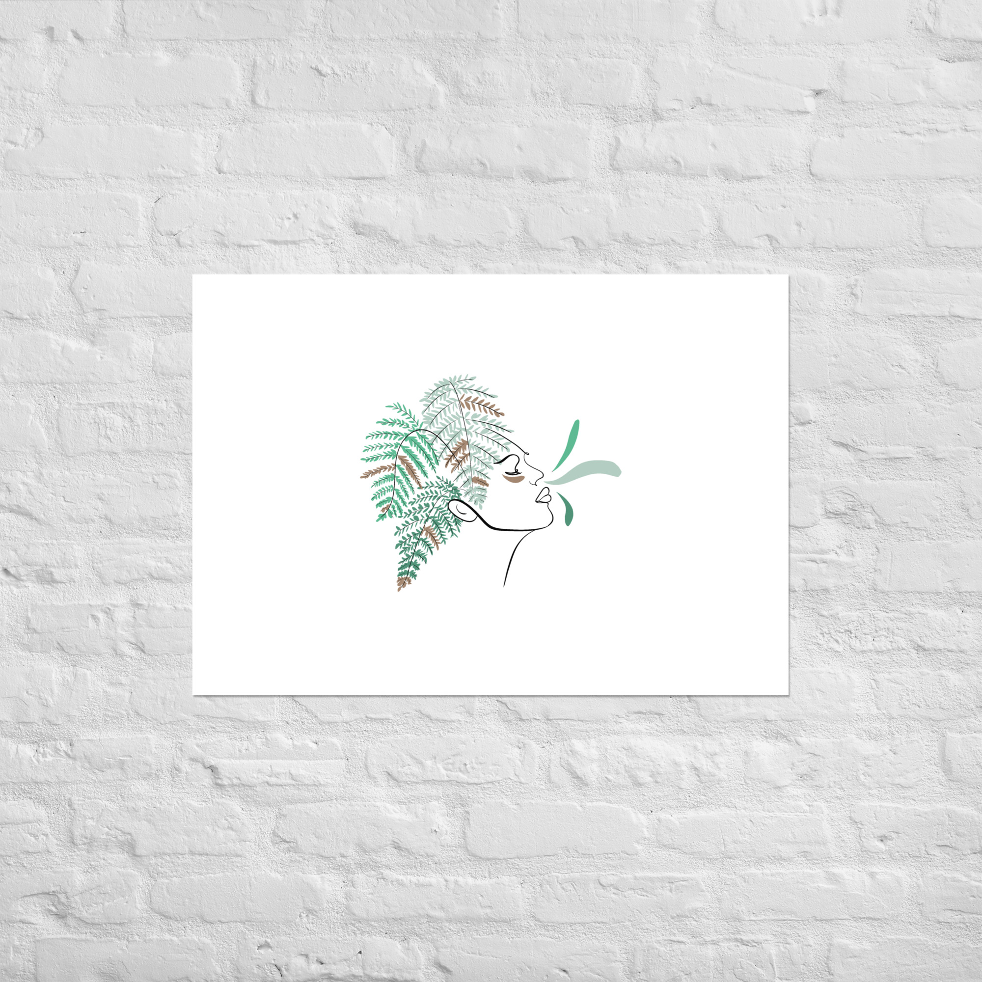 Femme Fougère Affiche - Image 2