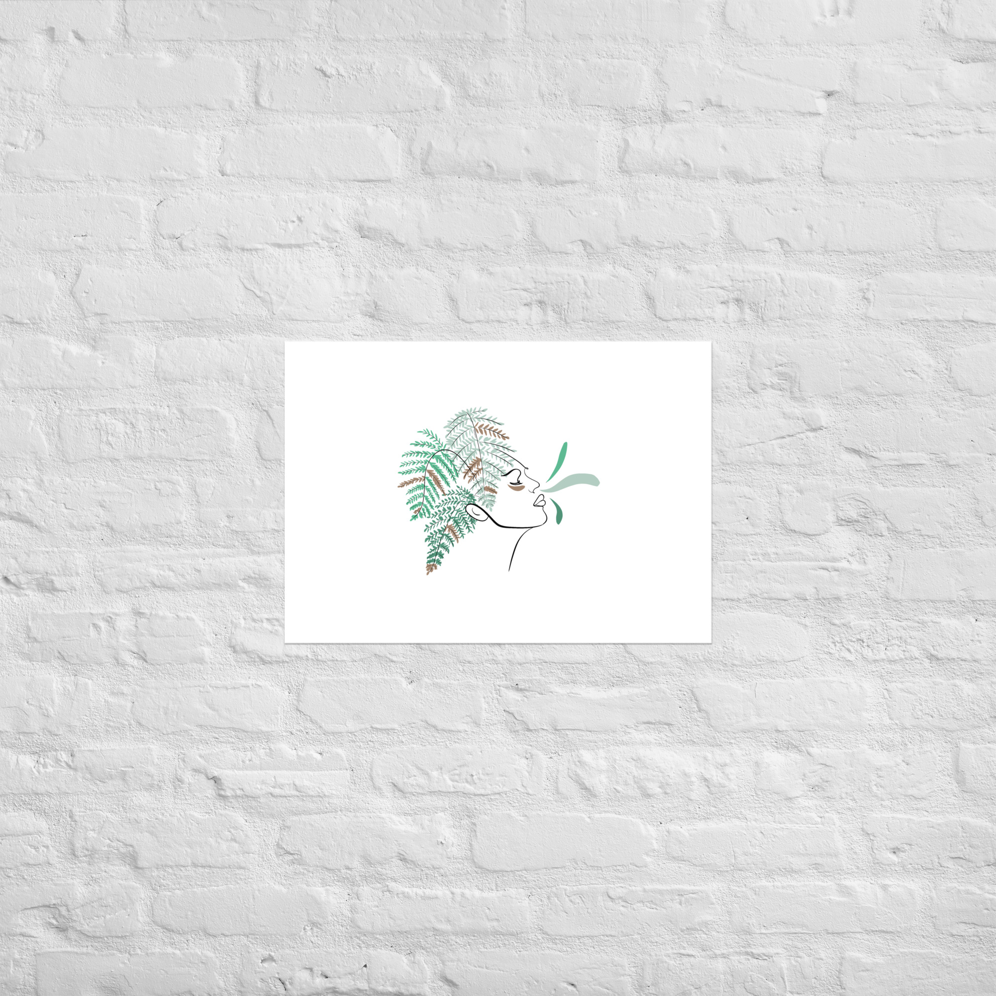 Femme Fougère Affiche - Image 3