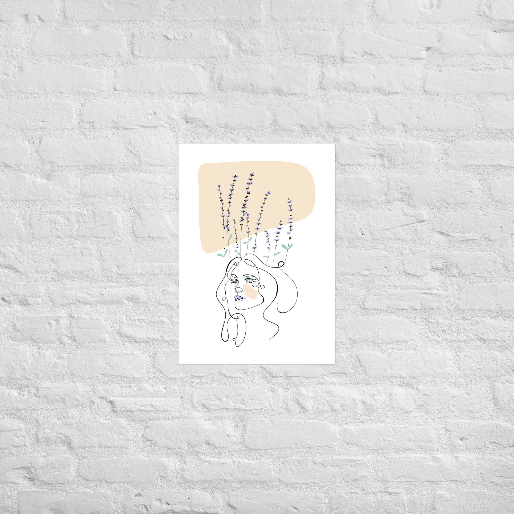 Femme Lavande Affiche - Image 3