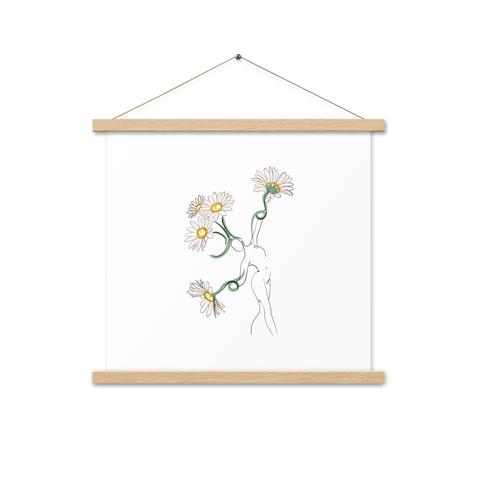 Femme Pâquerette Affiche avec accroches - Image 5