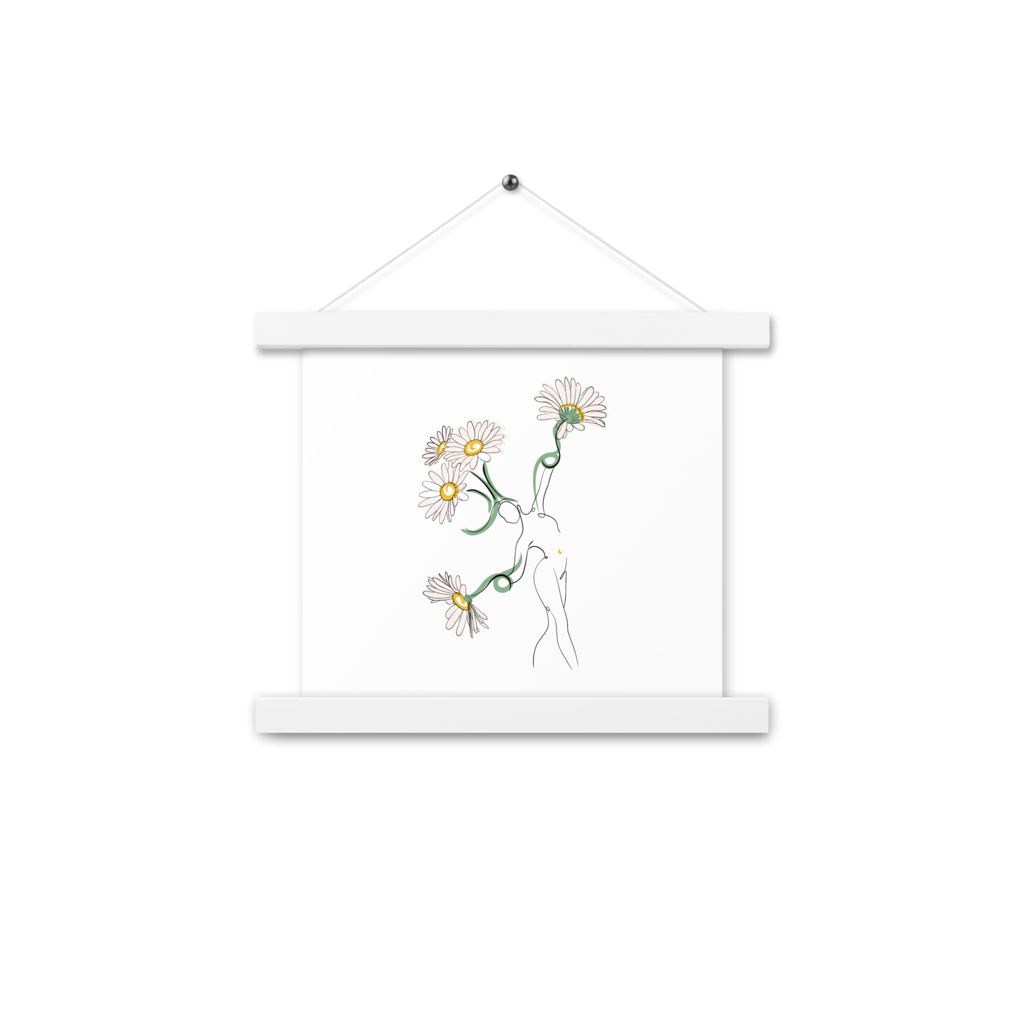 Femme Pâquerette Affiche avec accroches - Image 6