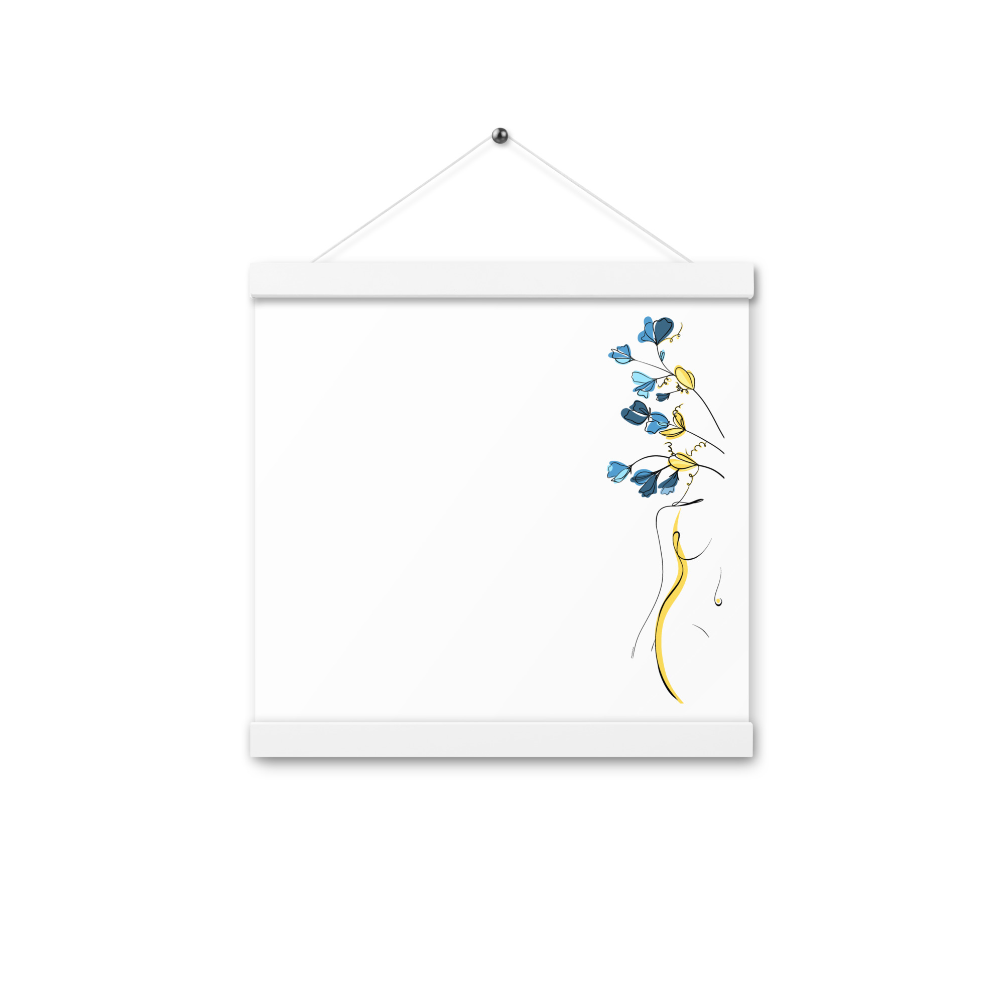 Silhouette Fleurie Affiche avec accroches - Image 7