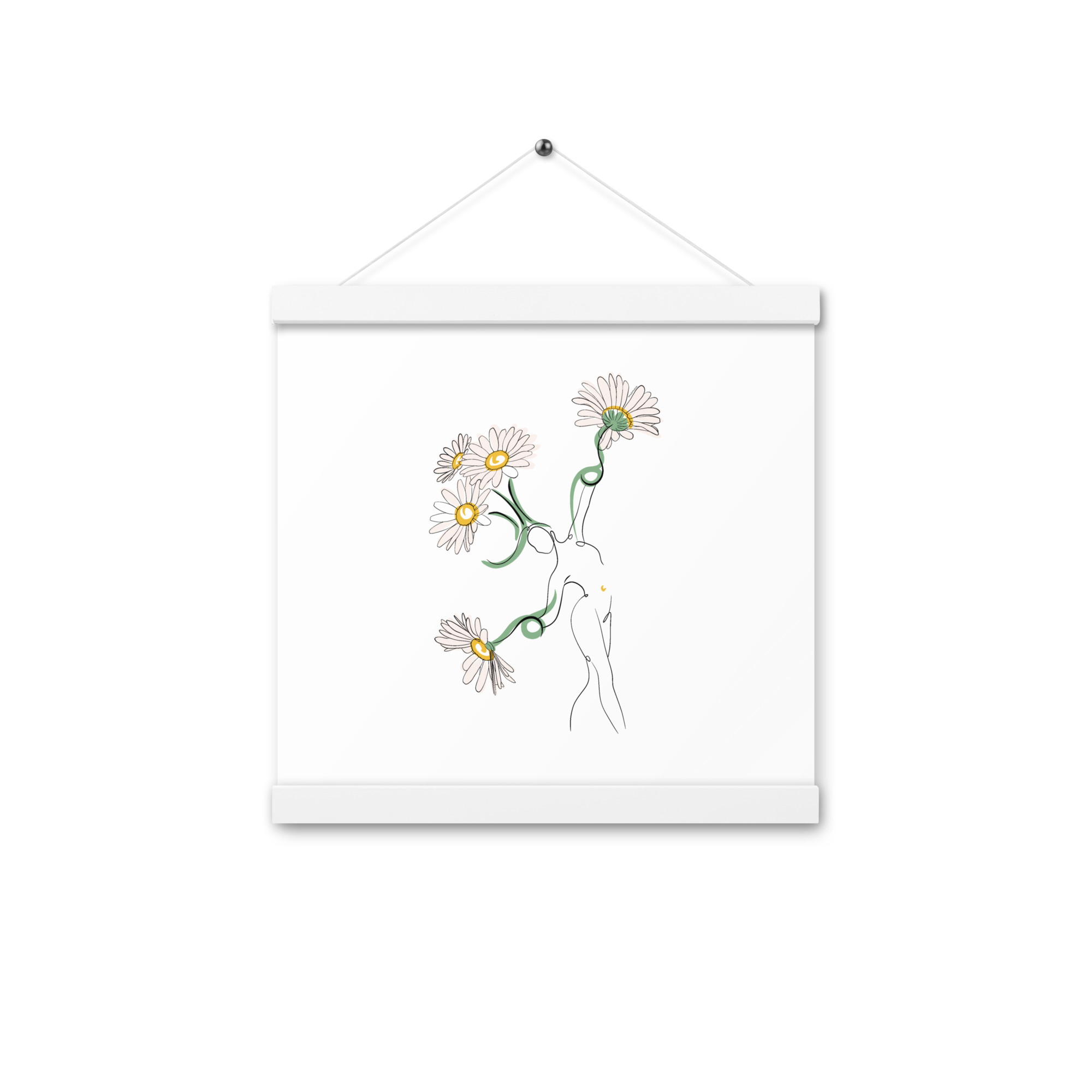 Femme Pâquerette Affiche avec accroches - Image 7