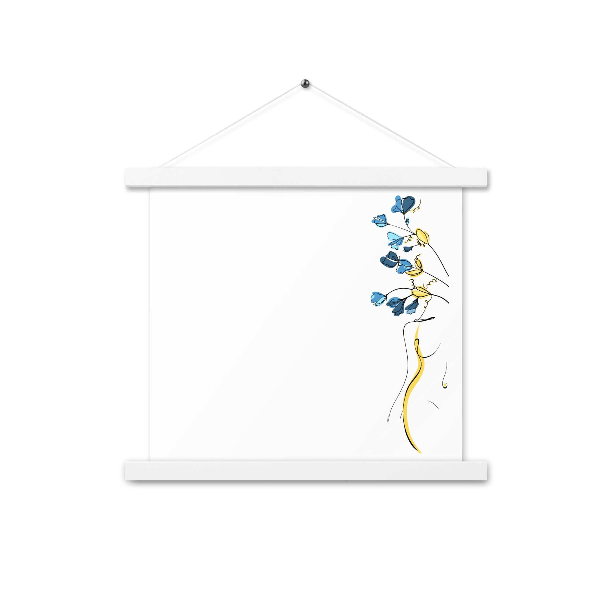 Silhouette Fleurie Affiche avec accroches - Image 9