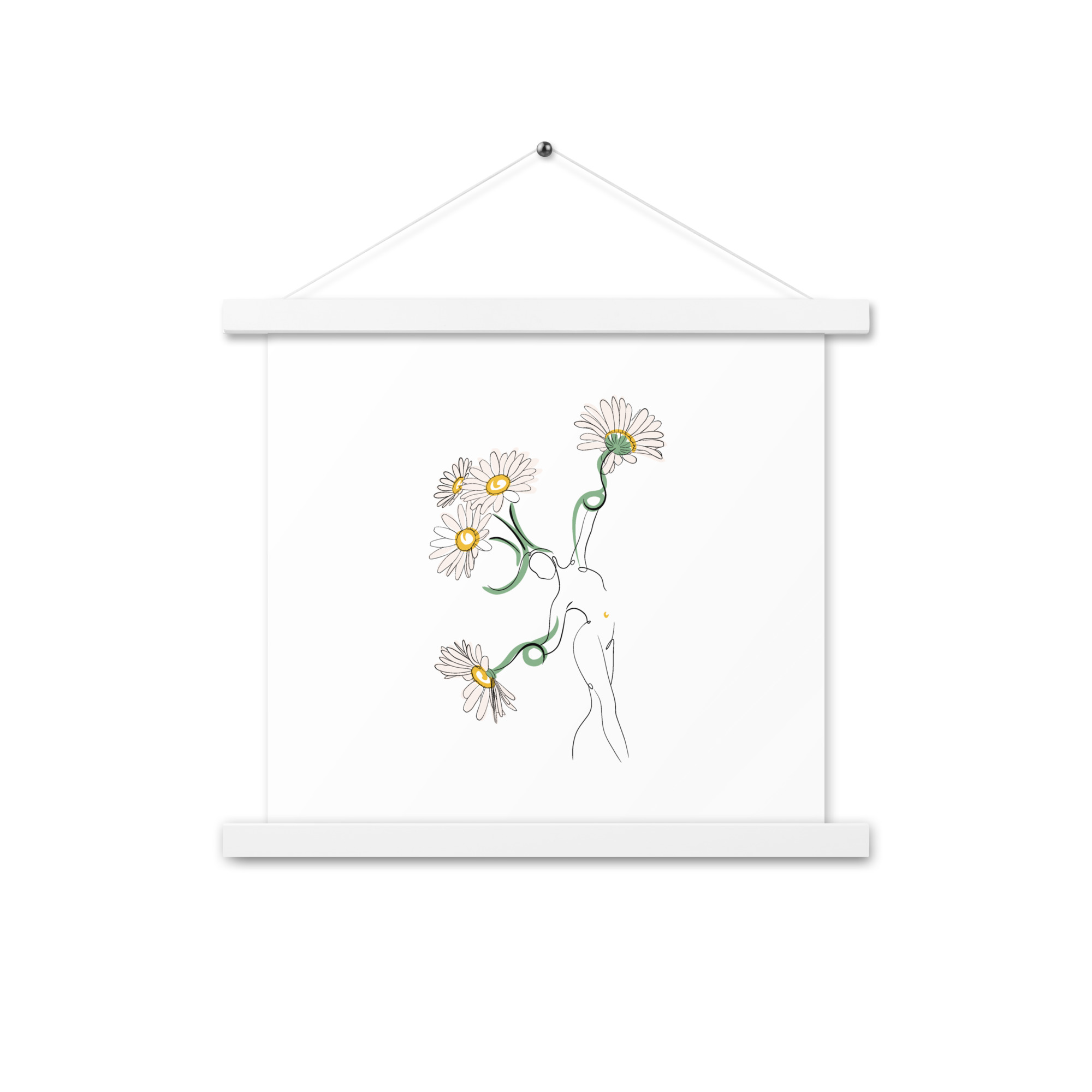 Femme Pâquerette Affiche avec accroches - Image 9