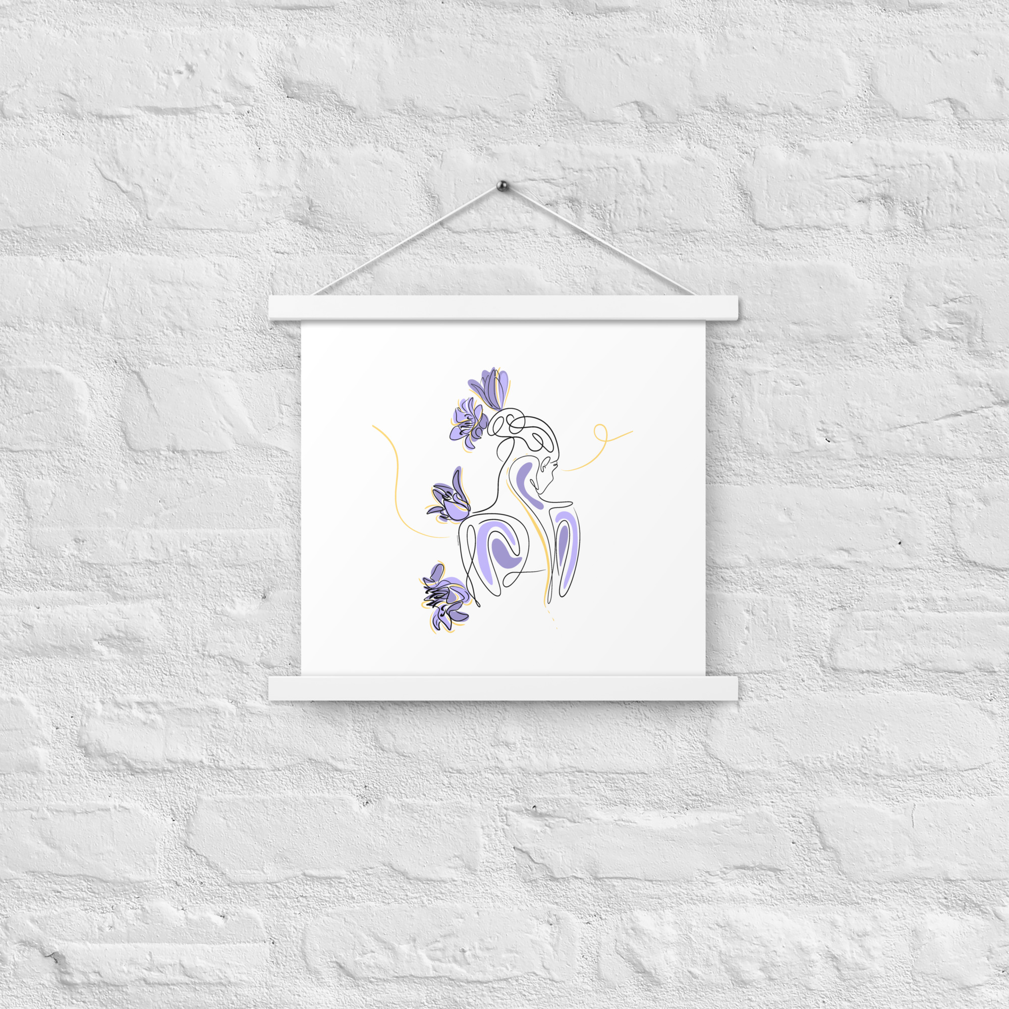 Femme Lilas Affiche avec accroches - Image 10