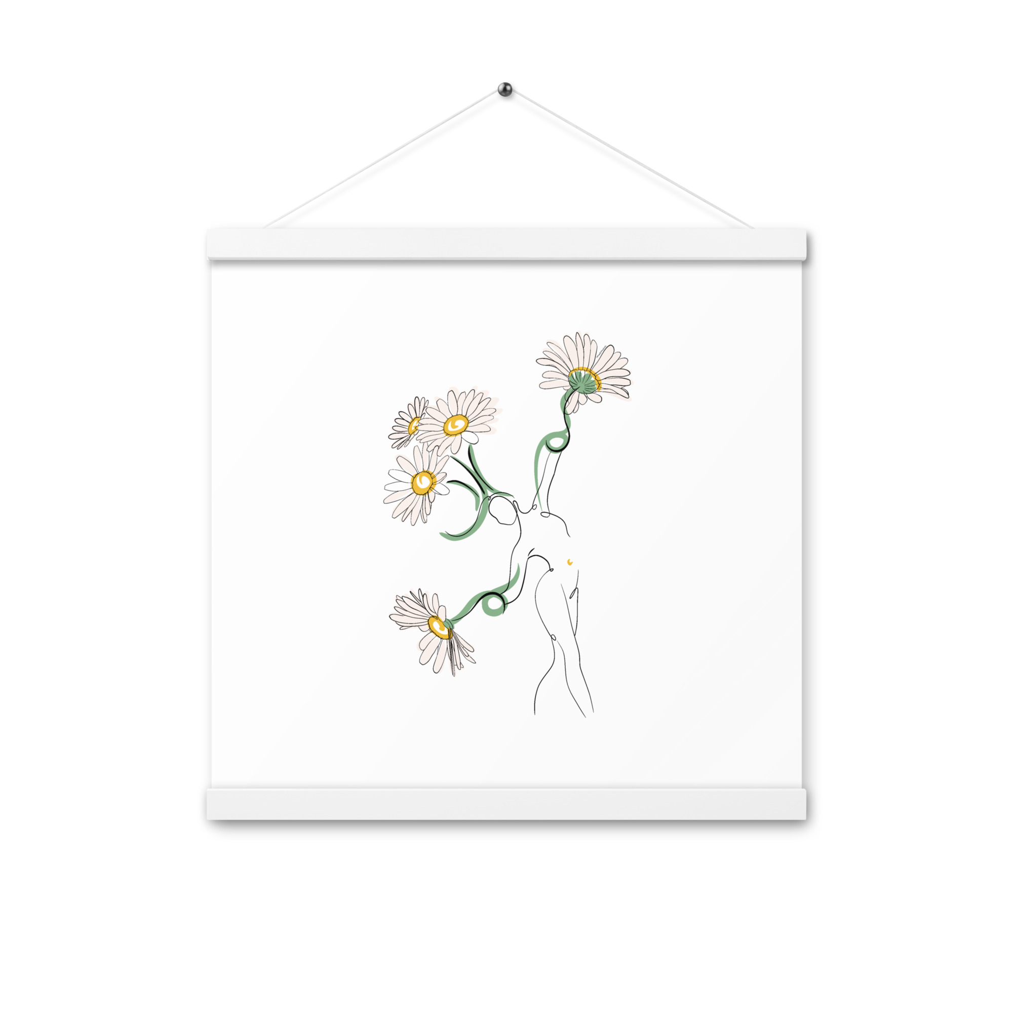 Femme Pâquerette Affiche avec accroches - Image 10