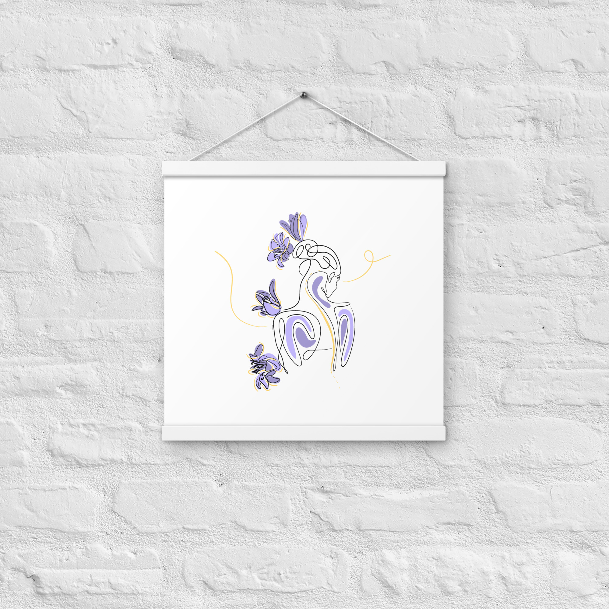 Femme Lilas Affiche avec accroches - Image 11