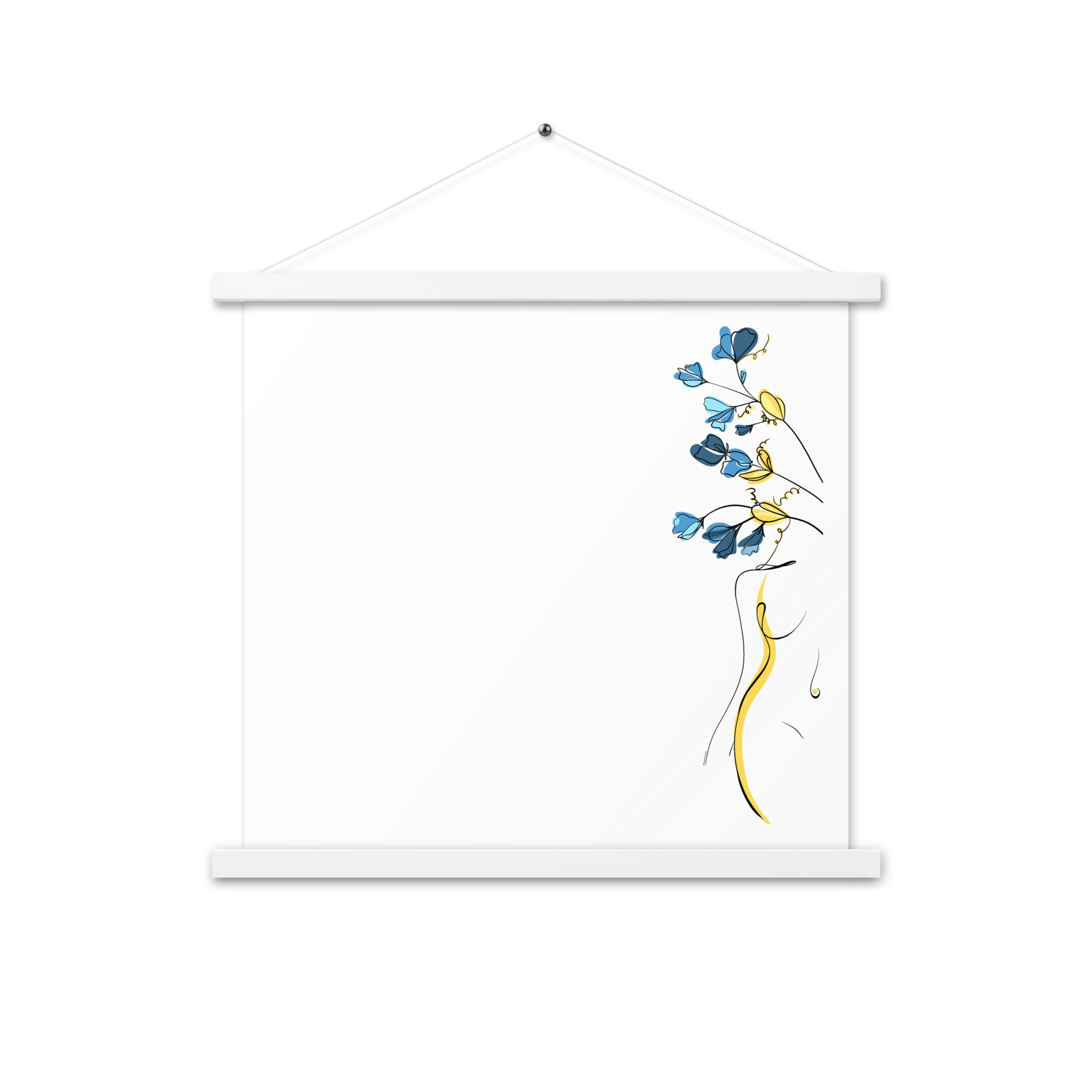 Silhouette Fleurie Affiche avec accroches - Image 12