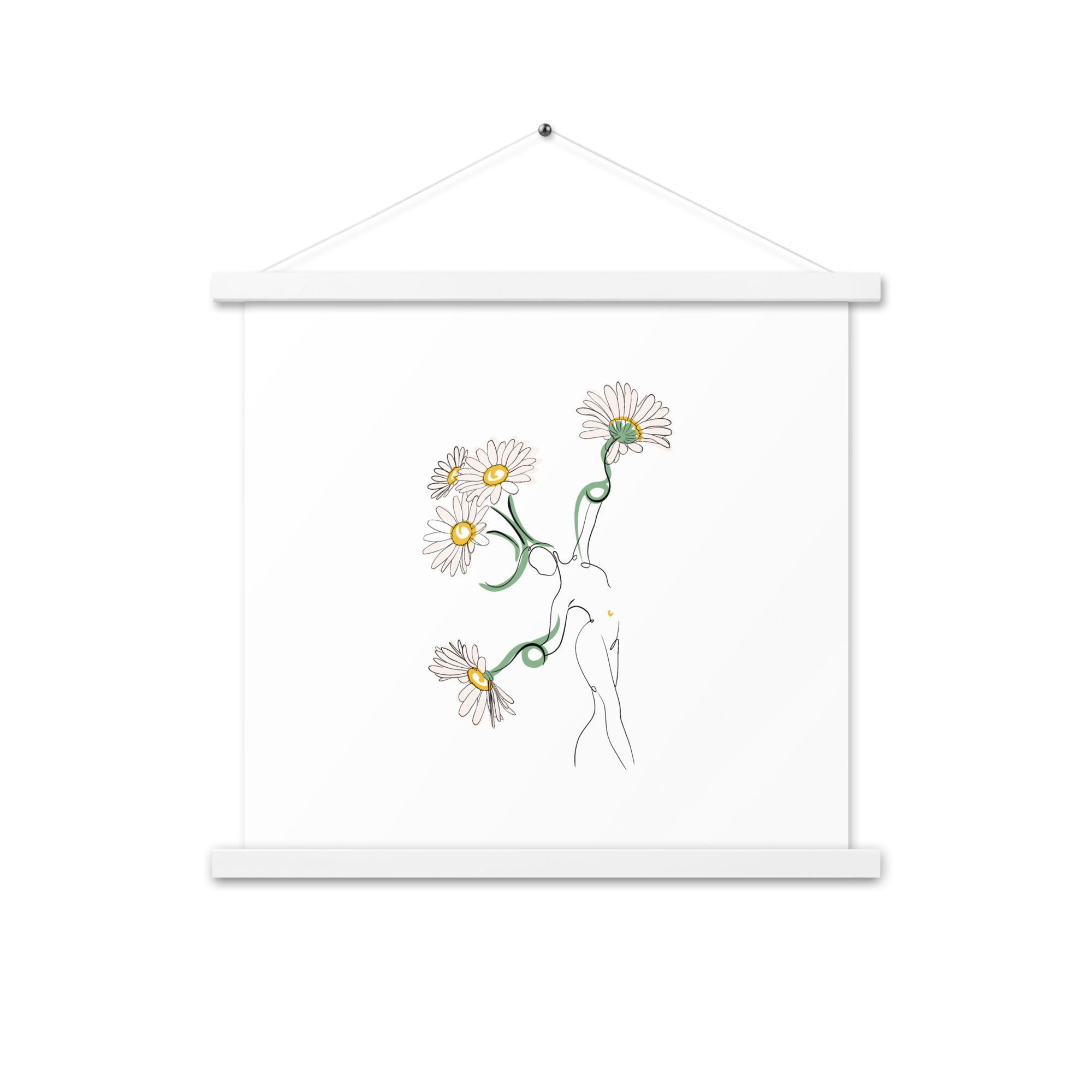 Femme Pâquerette Affiche avec accroches - Image 12