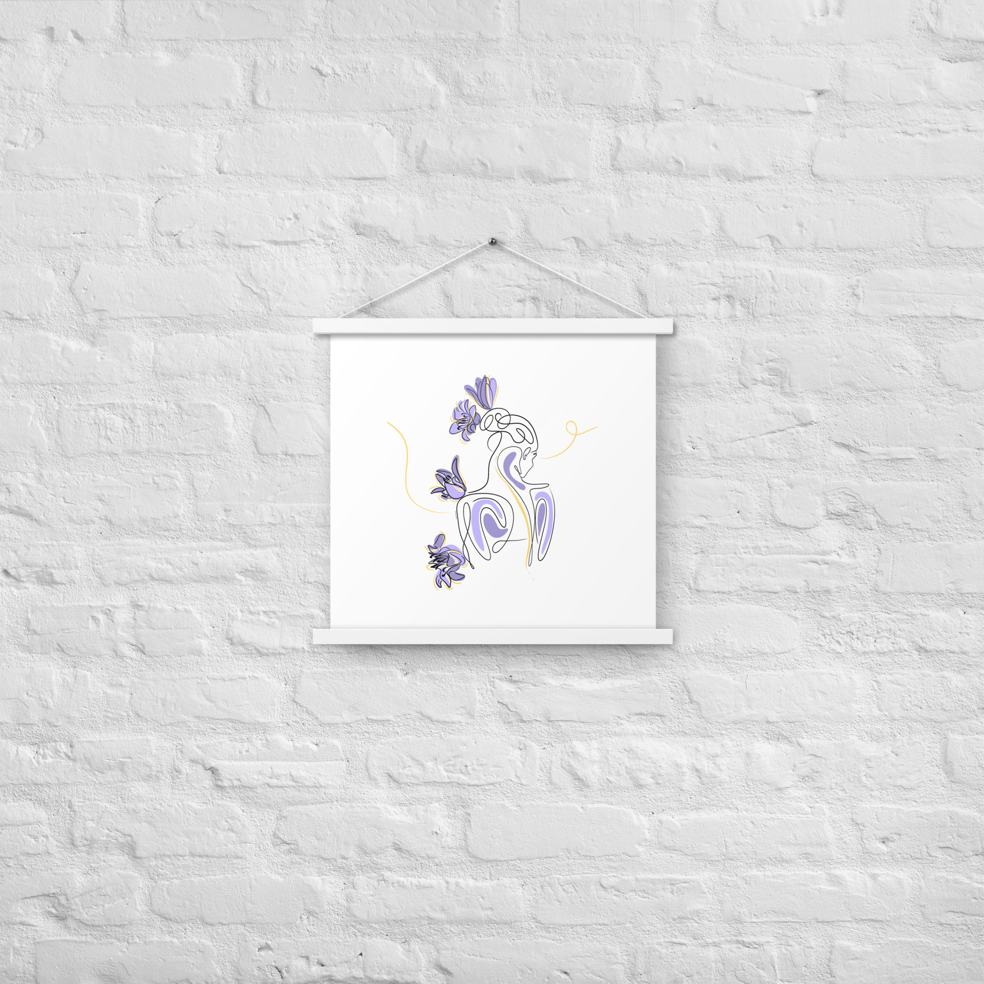 Femme Lilas Affiche avec accroches - Image 12