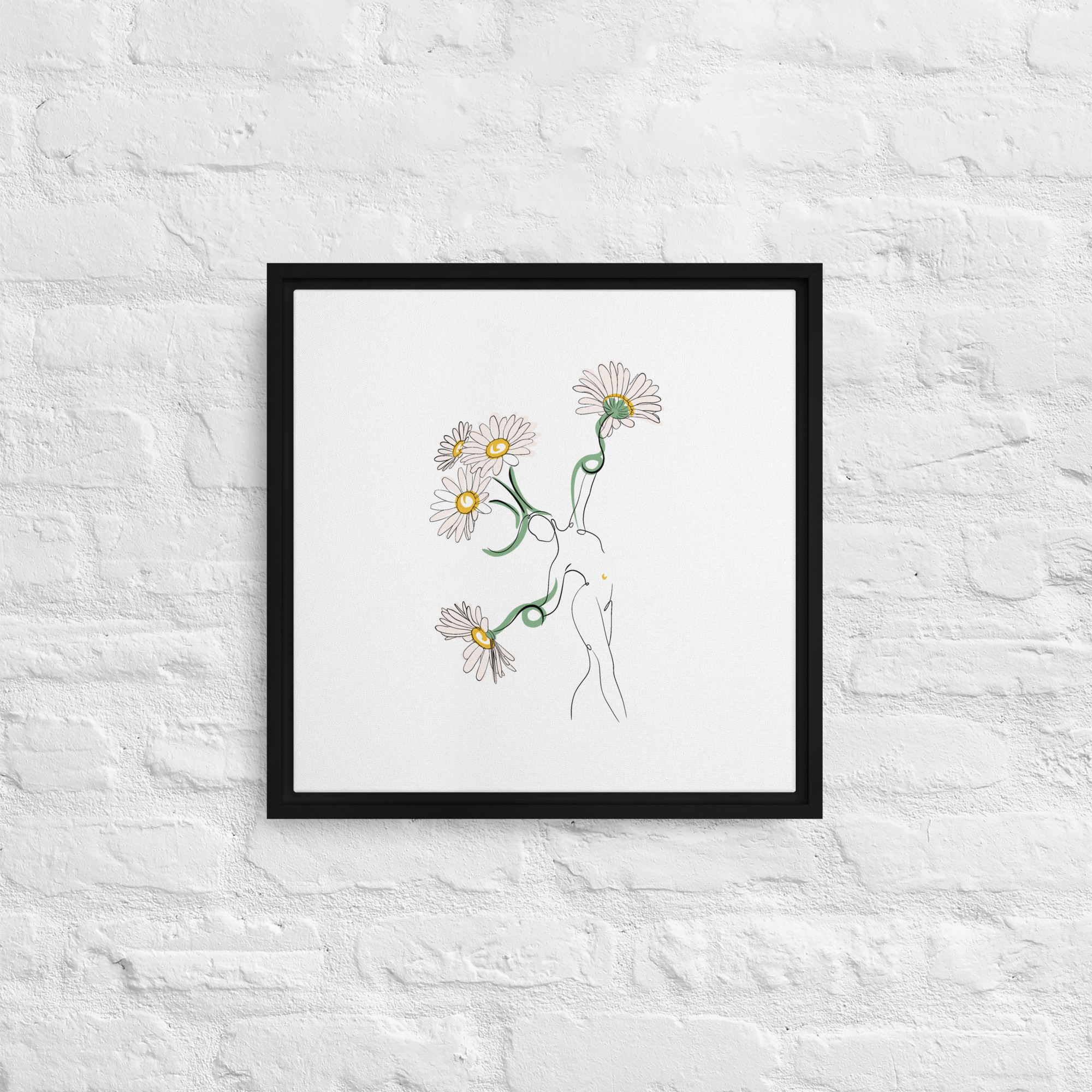 Femme Pâquerette Toile encadrée - Image 8