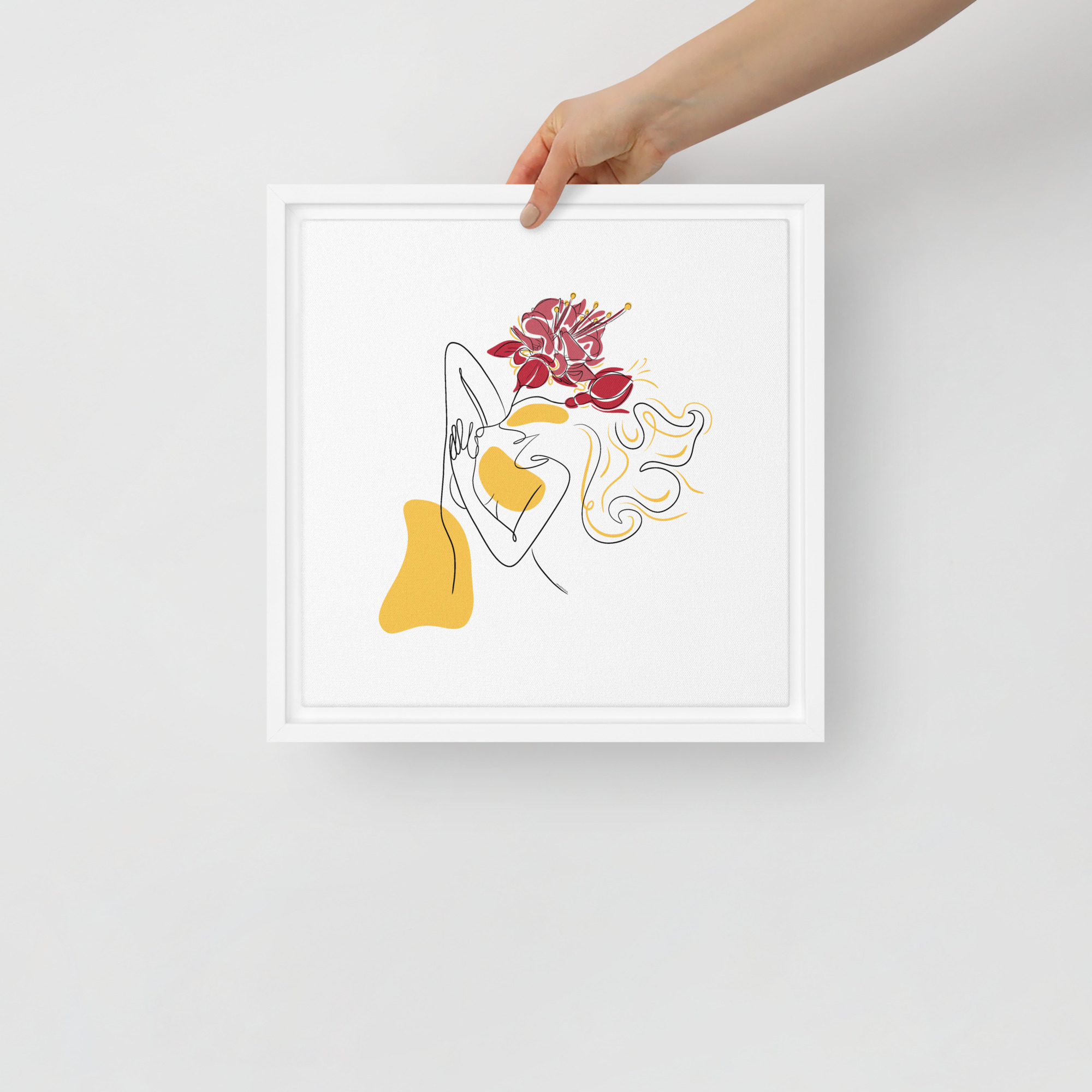 Femme Fuchsia Toile encadrée - Image 14