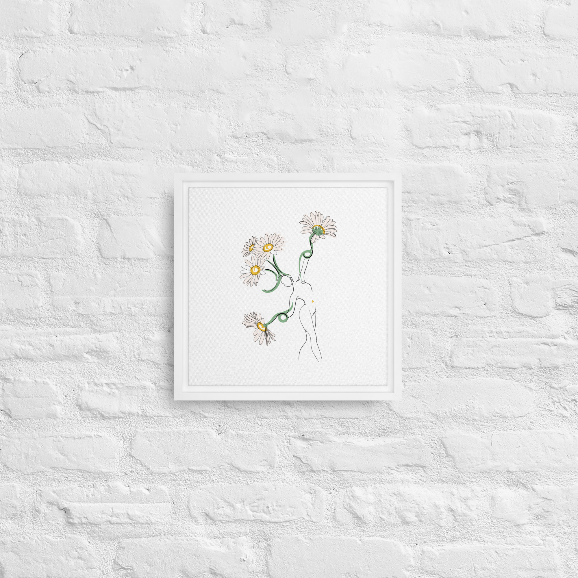 Femme Pâquerette Toile encadrée - Image 14