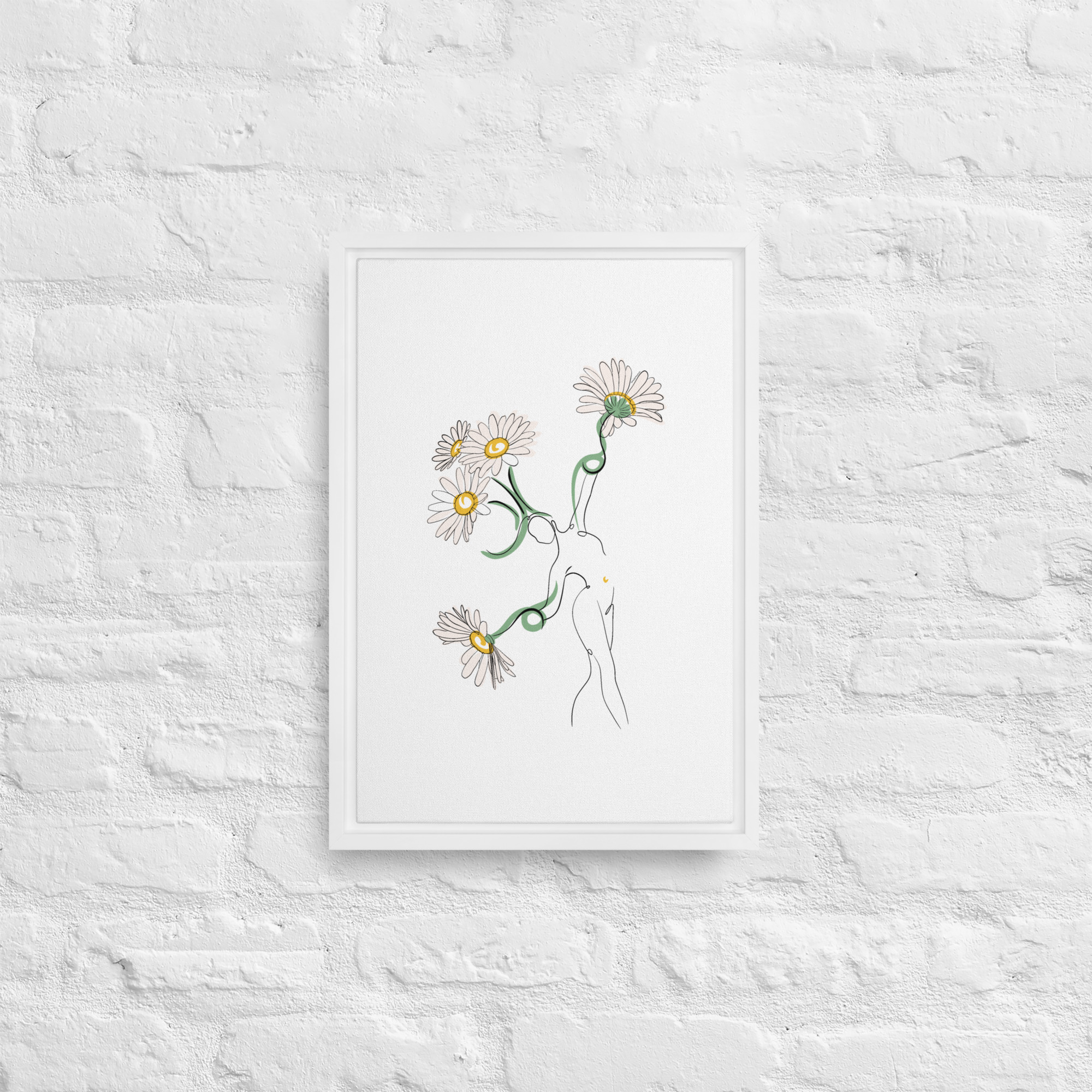 Femme Pâquerette Toile encadrée - Image 16