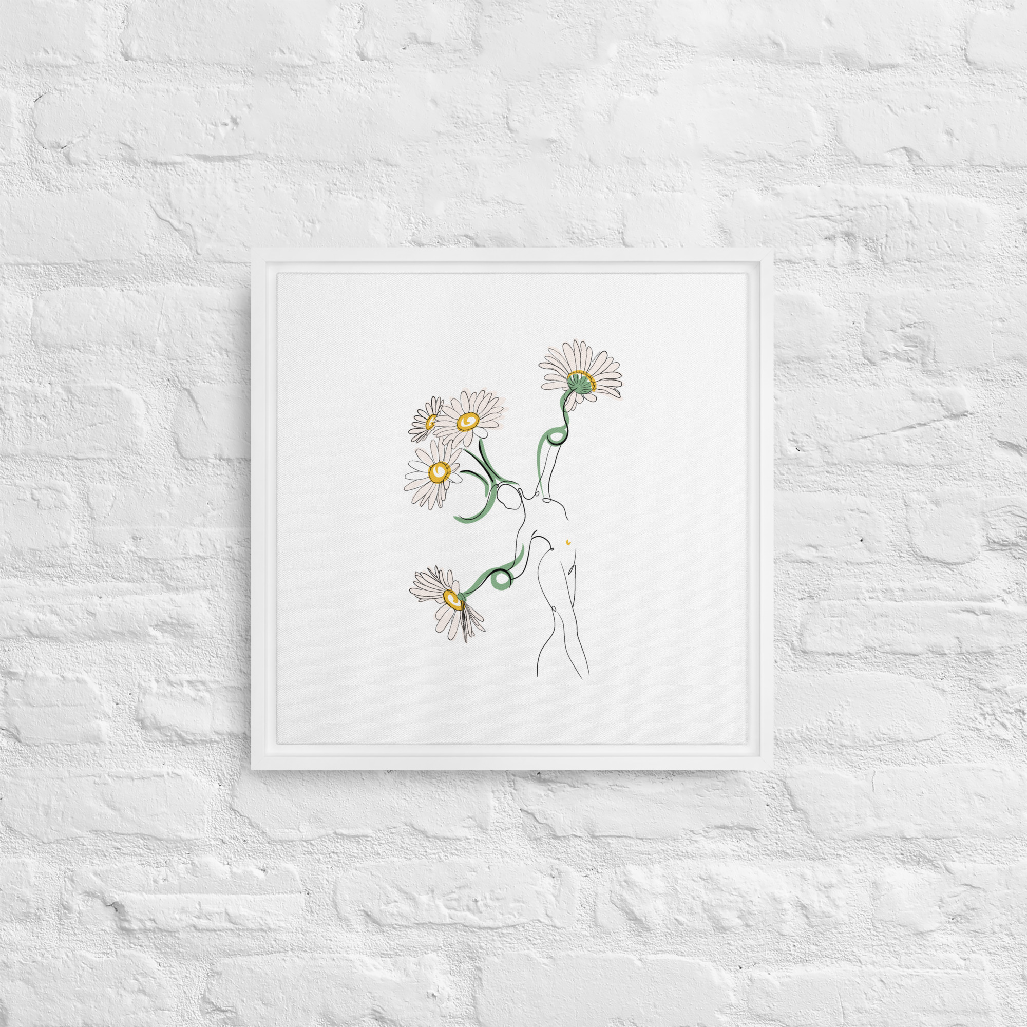 Femme Pâquerette Toile encadrée - Image 17