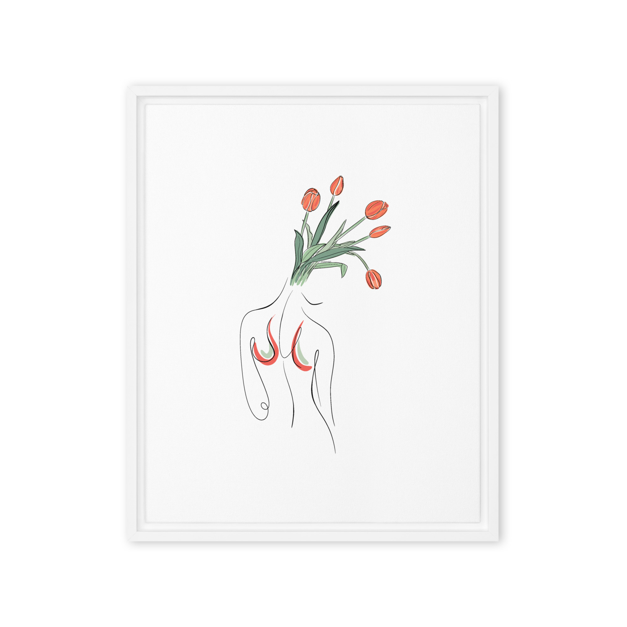Femme Tulipe Toile encadrée - Image 17