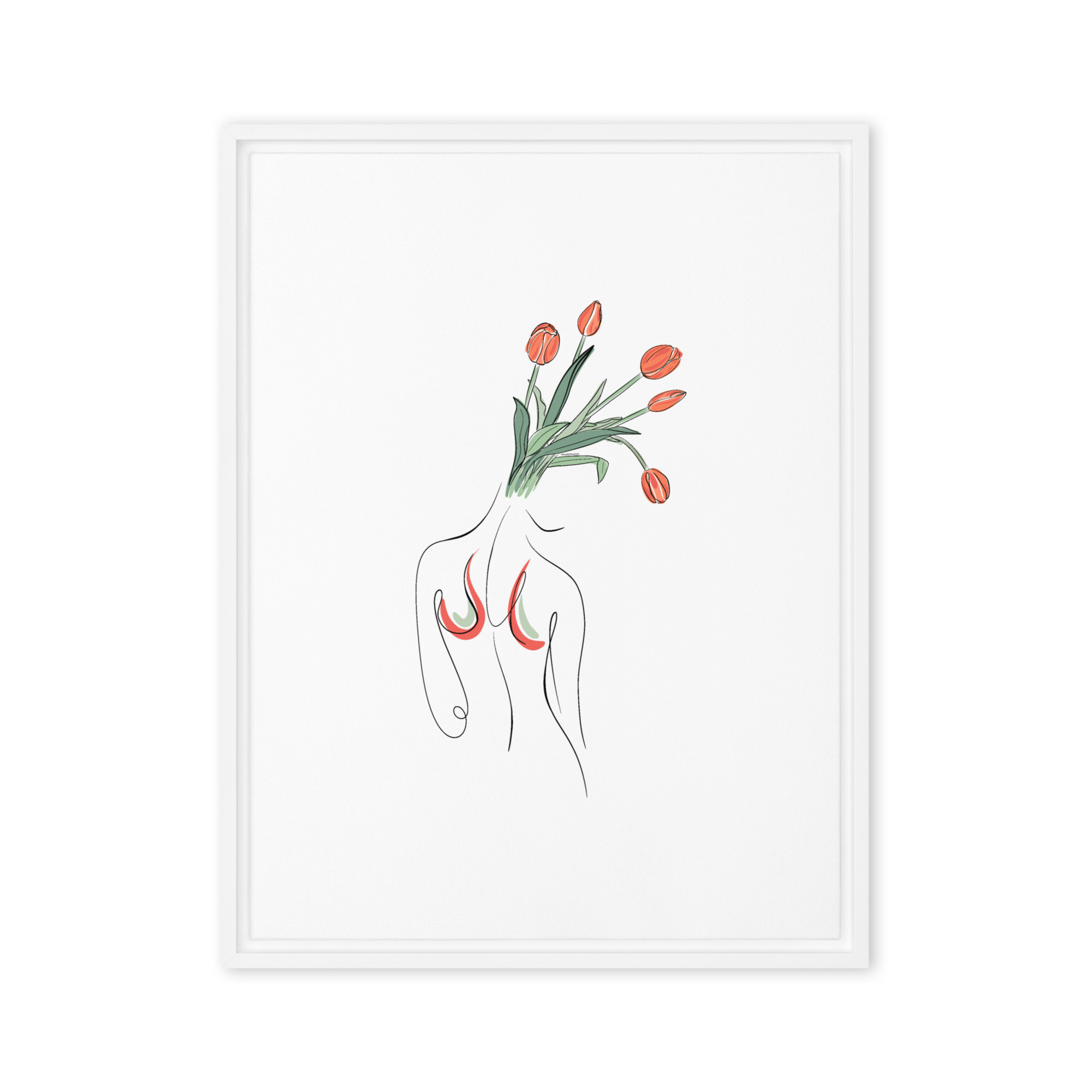 Femme Tulipe Toile encadrée - Image 18