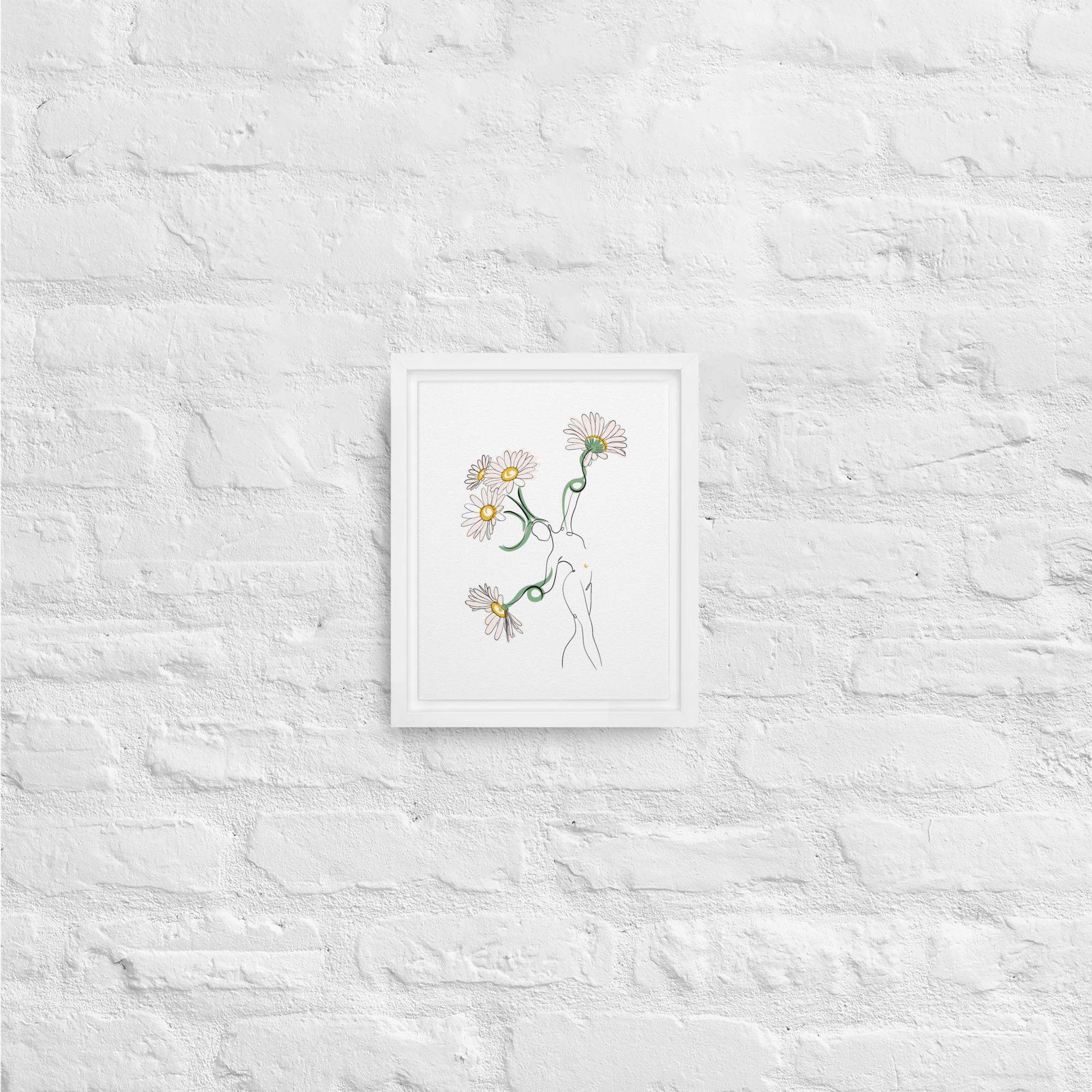 Femme Pâquerette Toile encadrée - Image 11